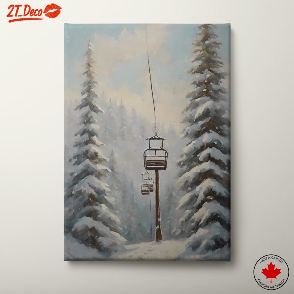 Snowy Landscape with Ski Lift