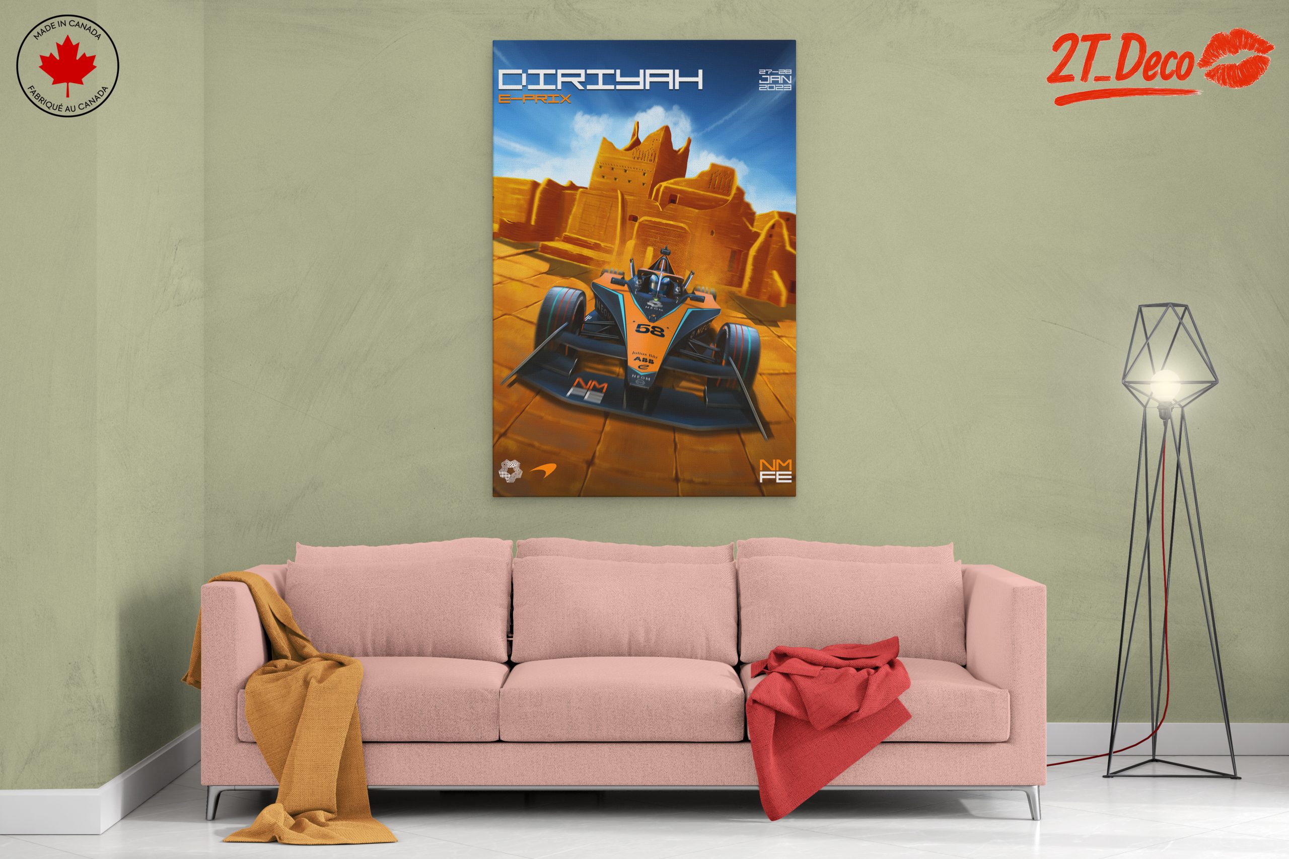 Diriayah E-Prix Racing Car Artwork - Image 2