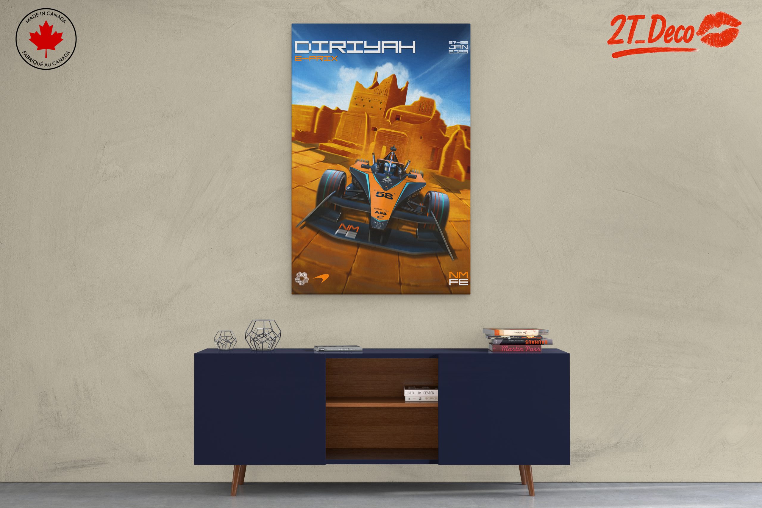 Diriayah E-Prix Racing Car Artwork - Image 3