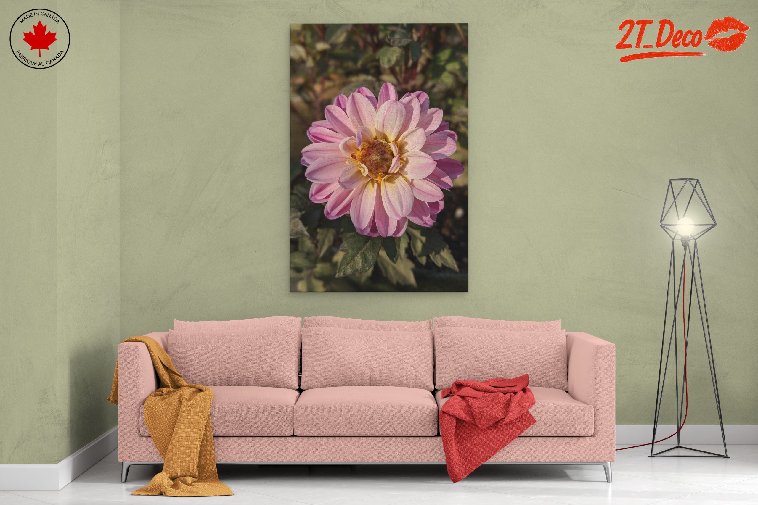 Stunning Pink Flower Artwork - Image 2