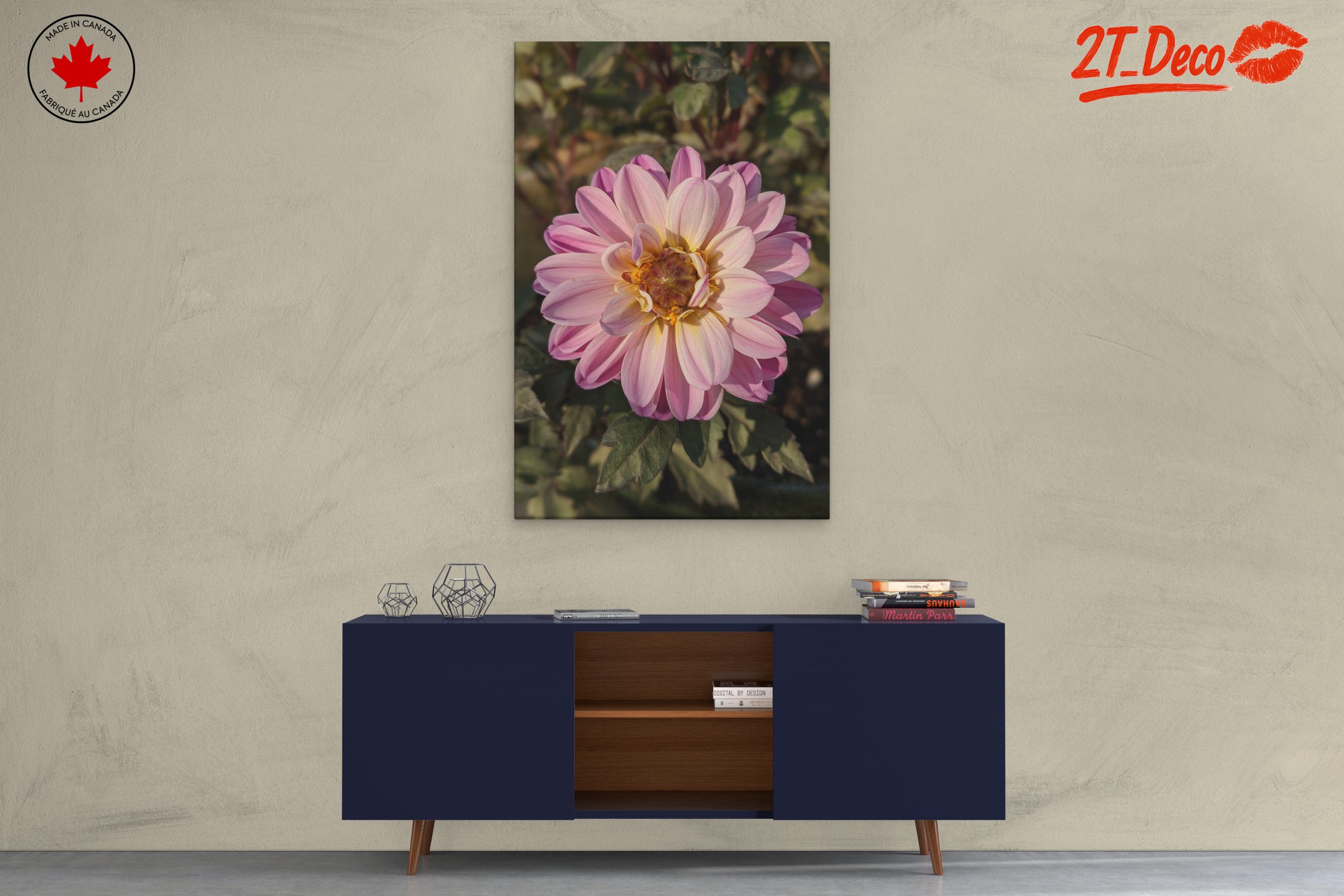 Stunning Pink Flower Artwork - Image 3