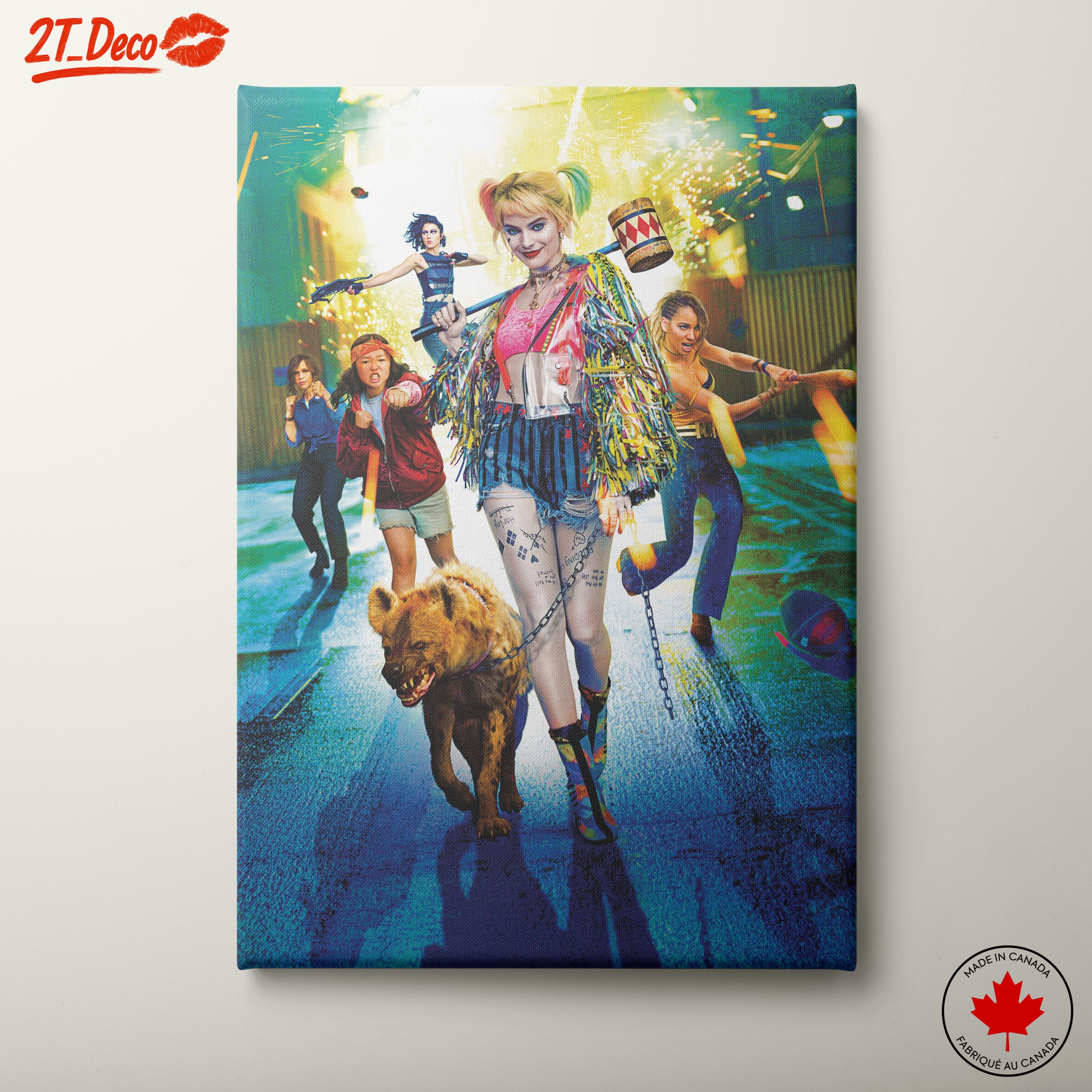 Harley Quinn in Action with Friends