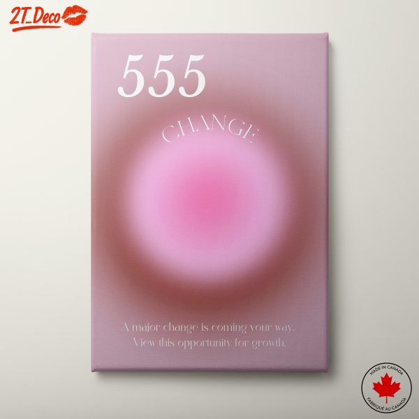 555 Change Inspirational Typography Art