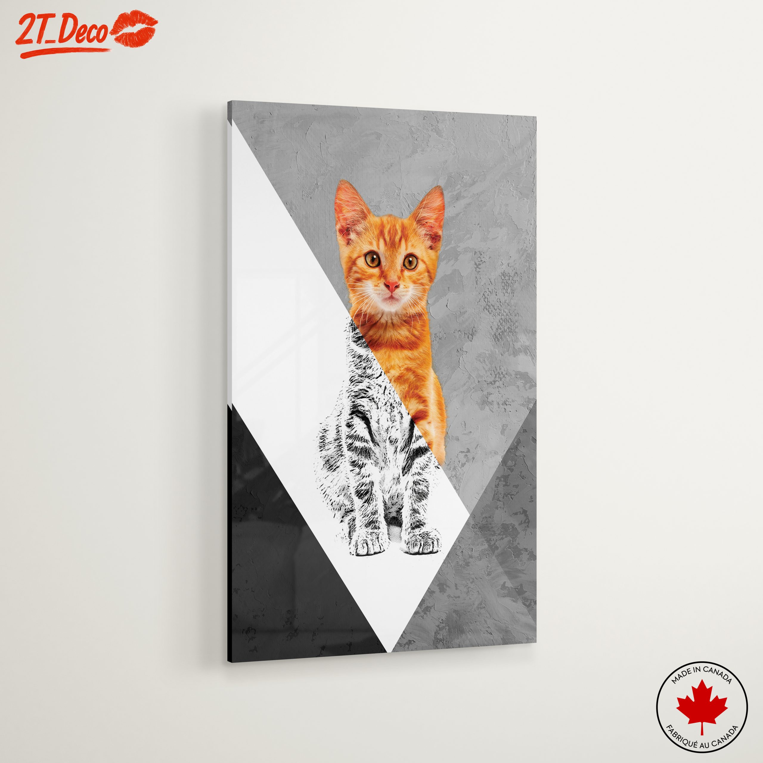 Stylized Cat Artwork in Modern Design - Image 6