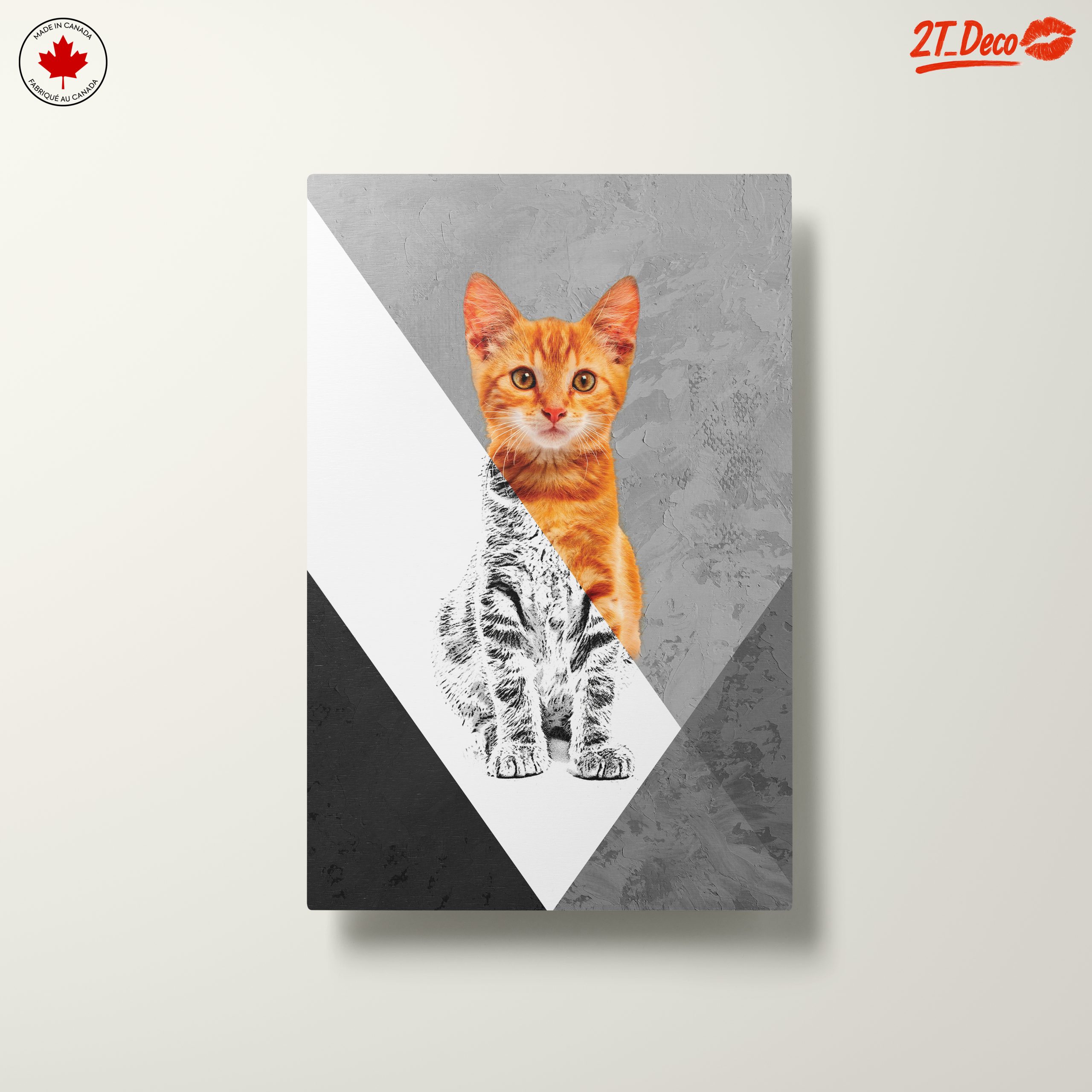 Stylized Cat Artwork in Modern Design - Image 10