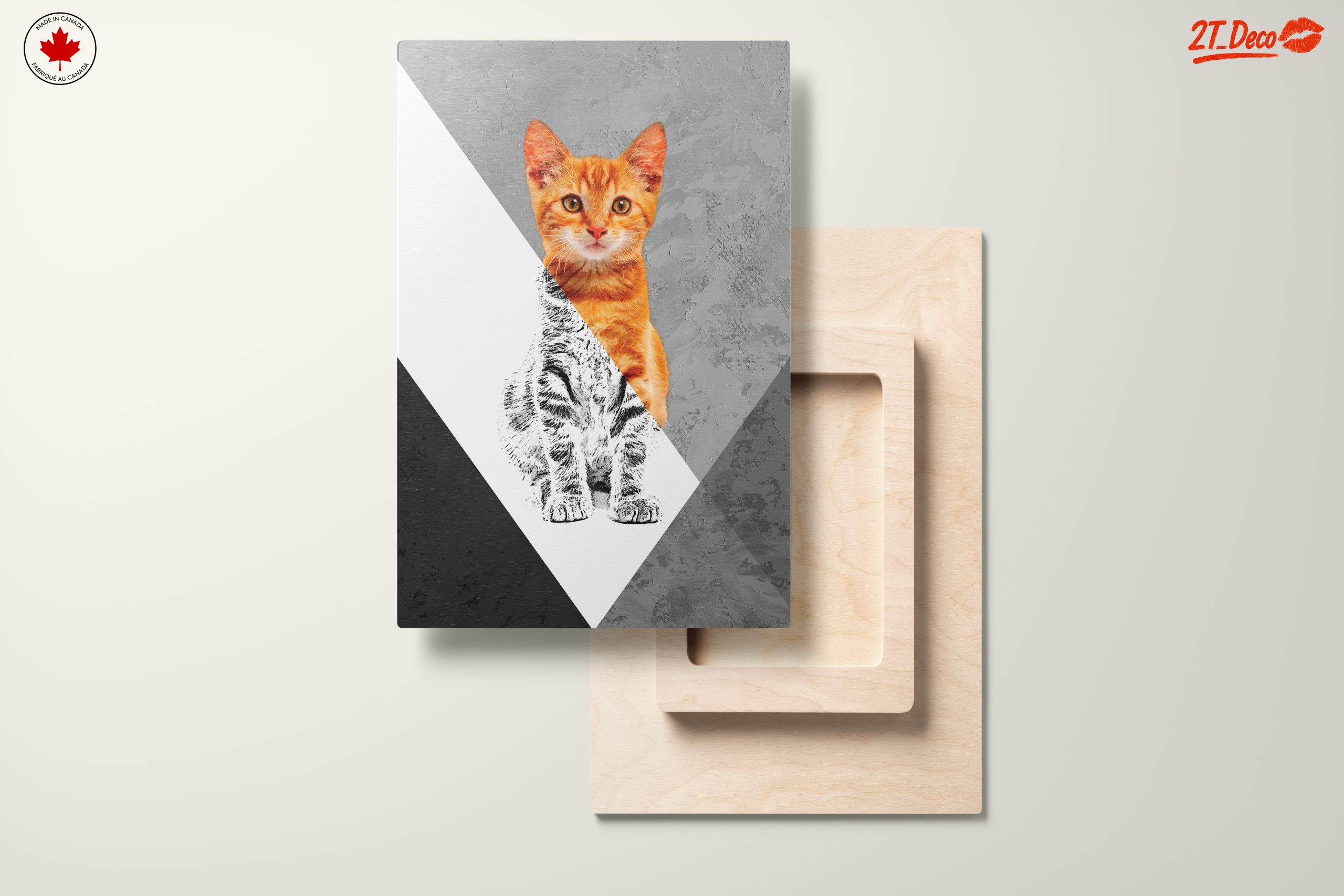 Stylized Cat Artwork in Modern Design - Image 11