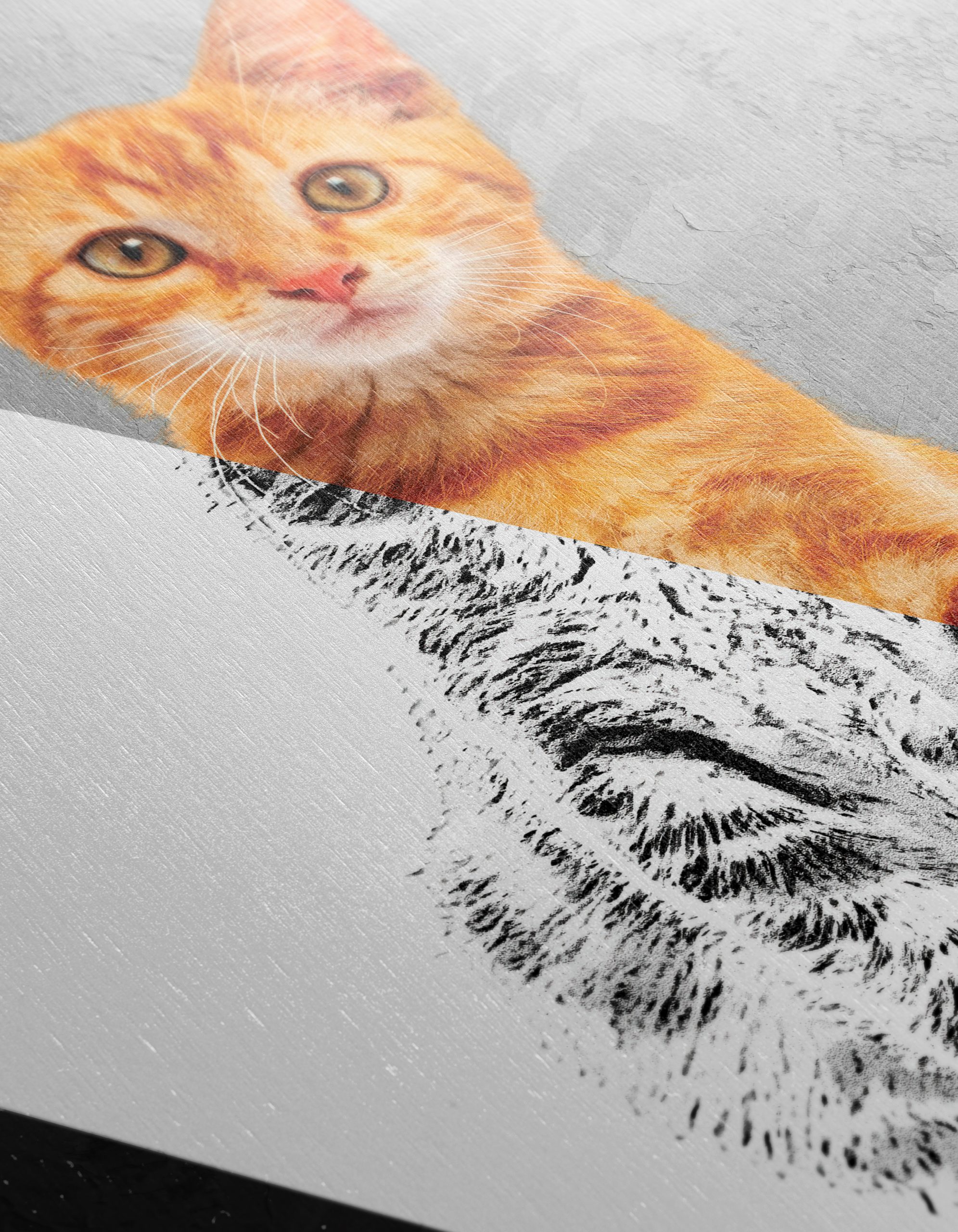 Stylized Cat Artwork in Modern Design - Image 12
