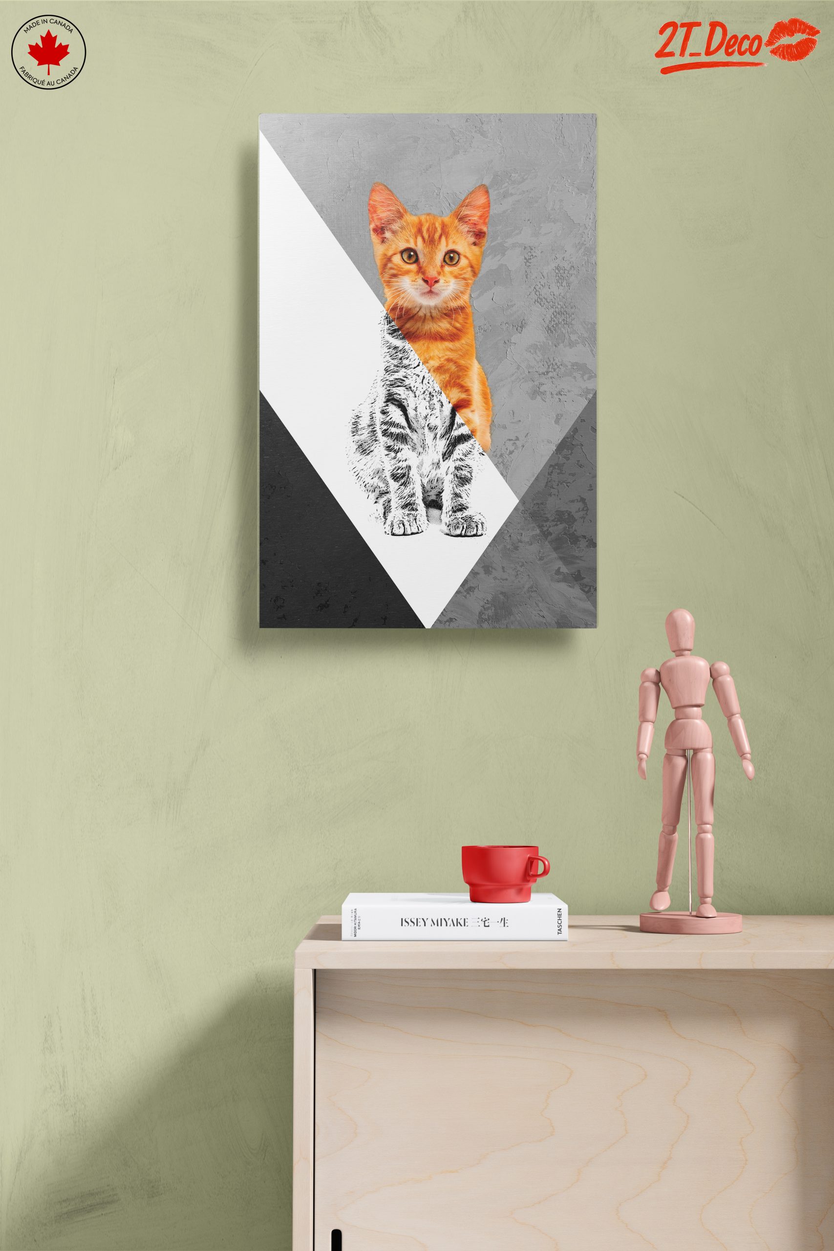 Stylized Cat Artwork in Modern Design - Image 14