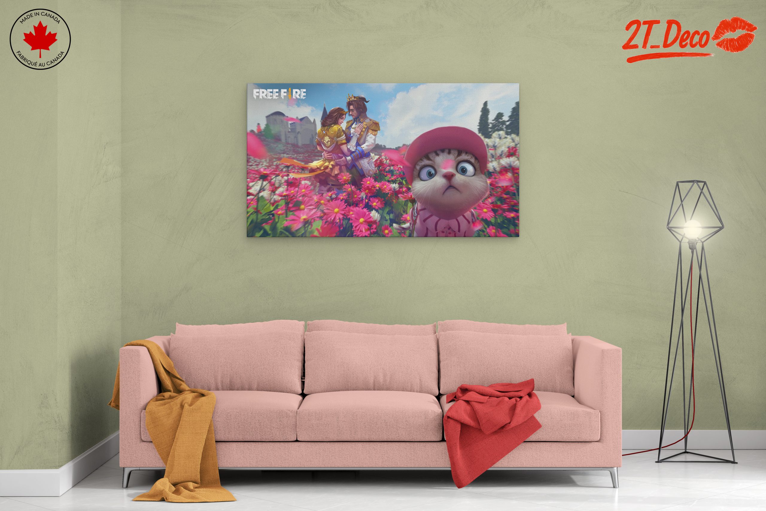 Charming Anime Couple in Flower Field - Image 2