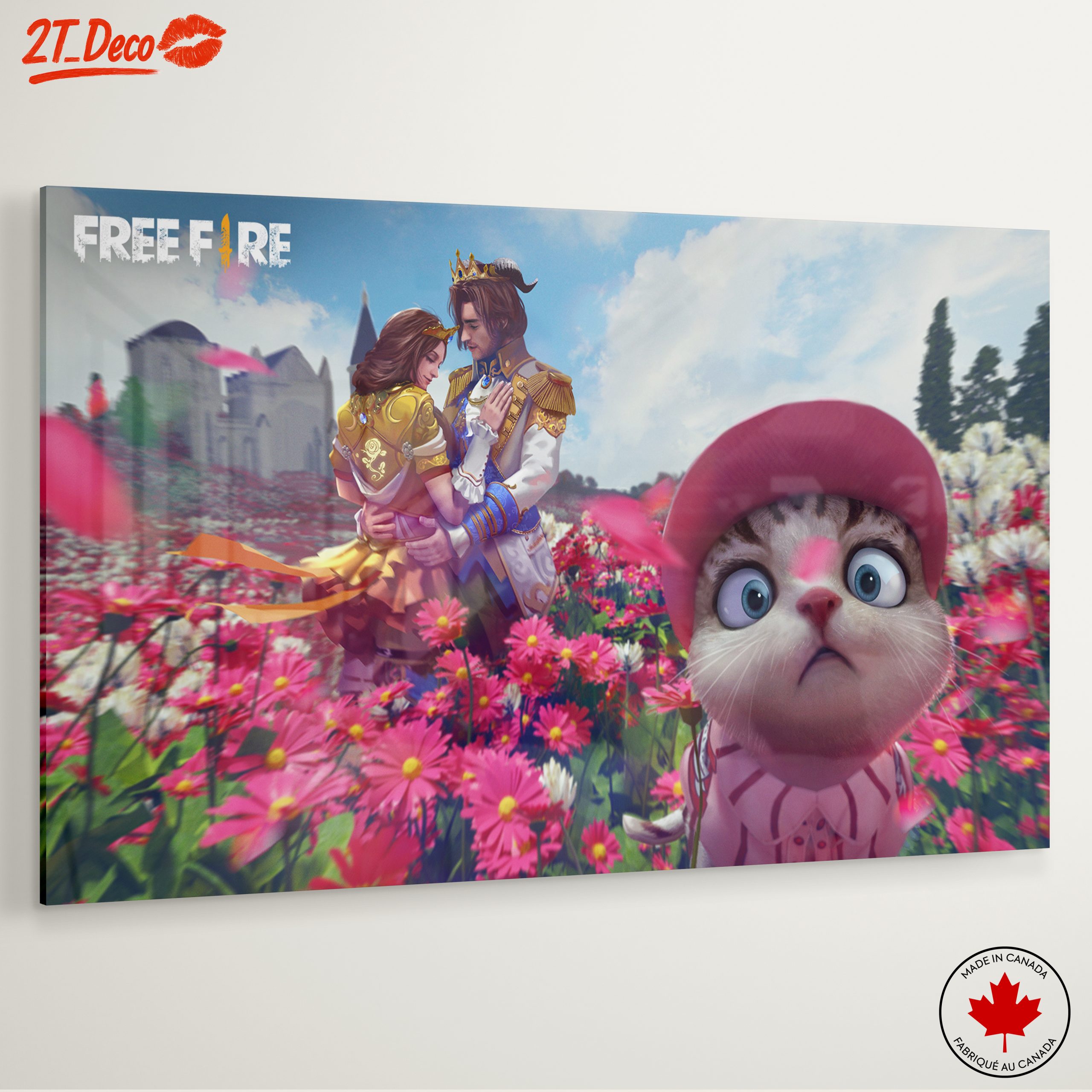 Charming Anime Couple in Flower Field - Image 6
