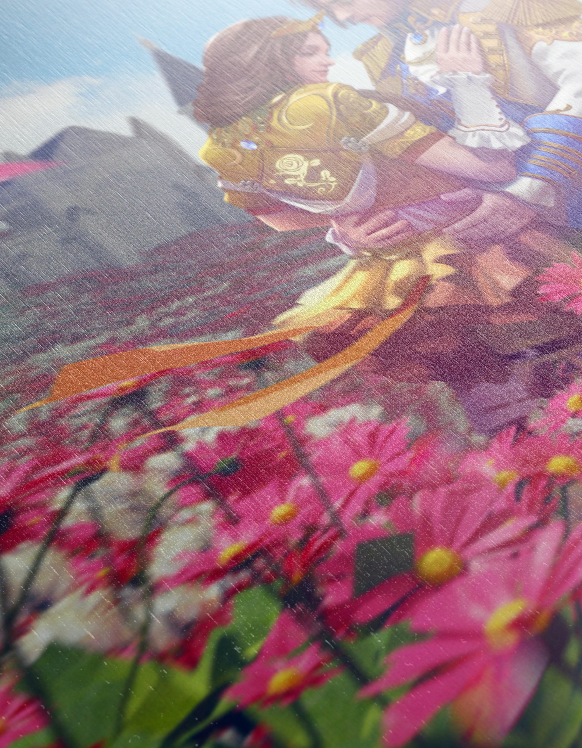 Charming Anime Couple in Flower Field - Image 12