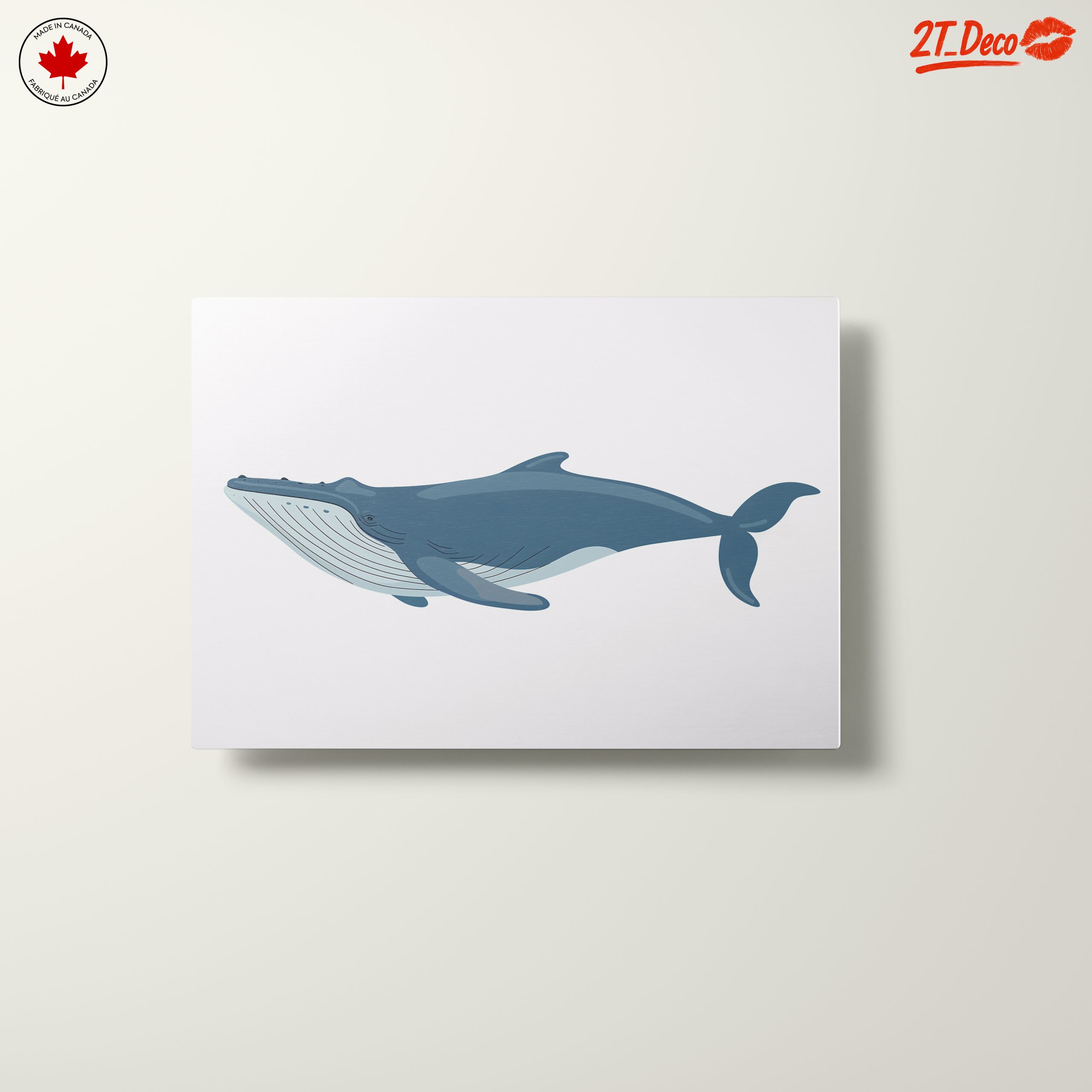 Abstract Whale Art in Ocean Blue - Image 10