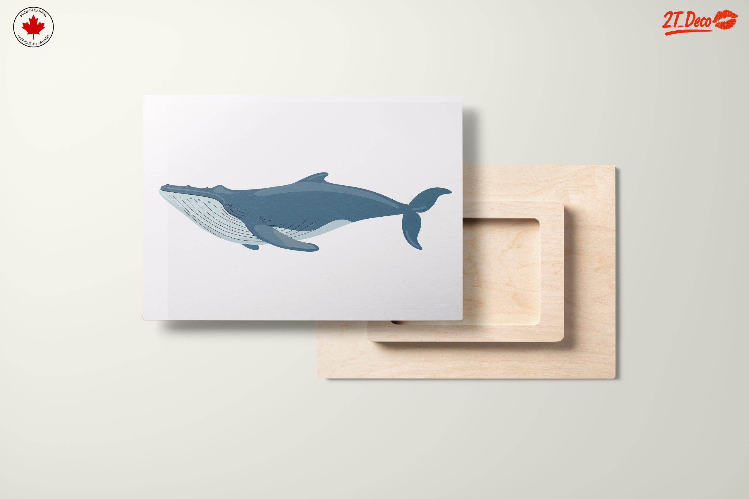 Abstract Whale Art in Ocean Blue - Image 11