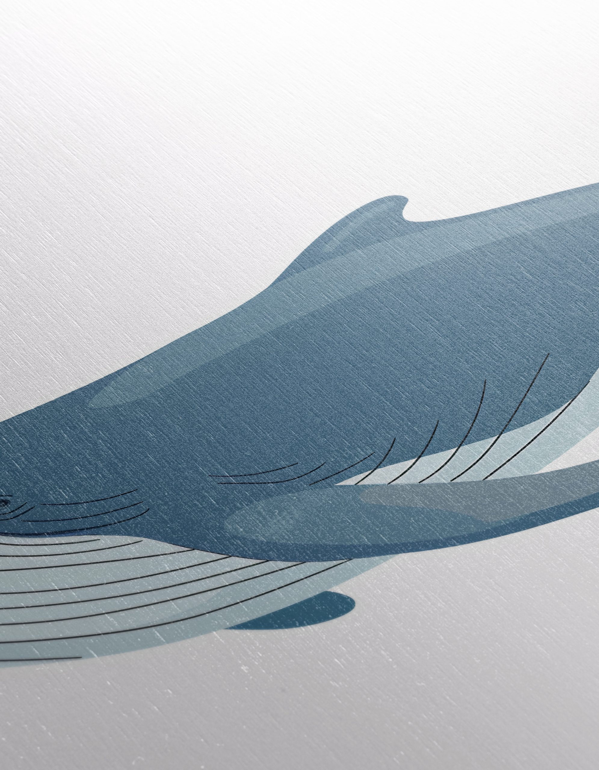 Abstract Whale Art in Ocean Blue - Image 12