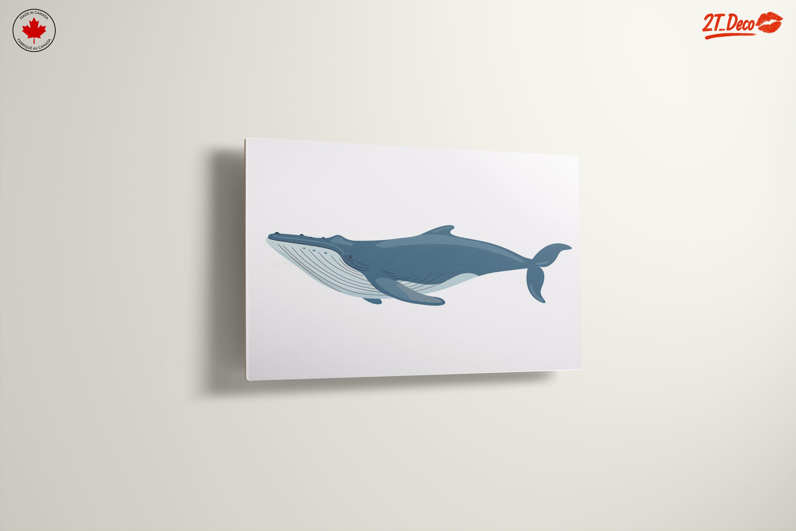 Abstract Whale Art in Ocean Blue - Image 13