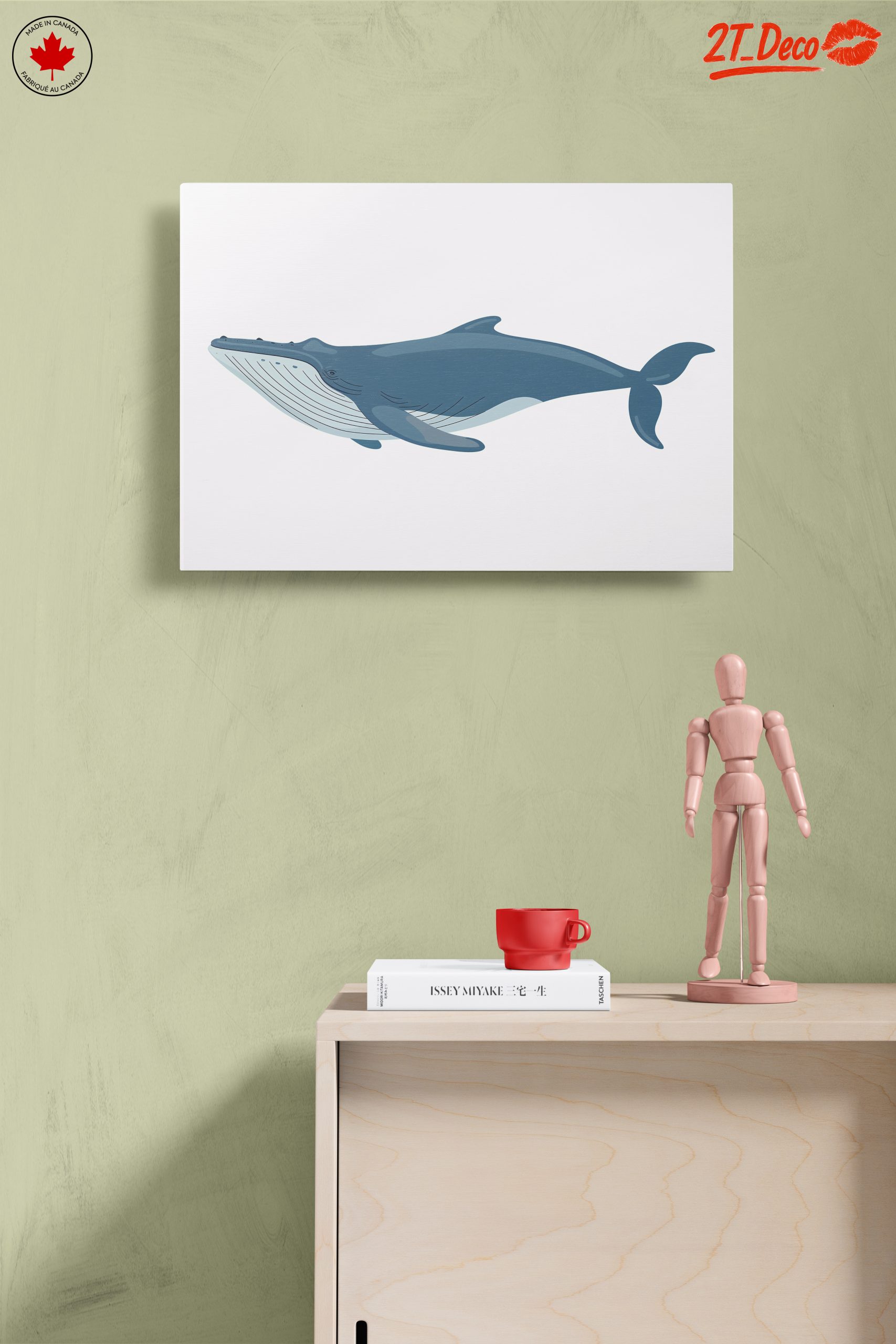 Abstract Whale Art in Ocean Blue - Image 14