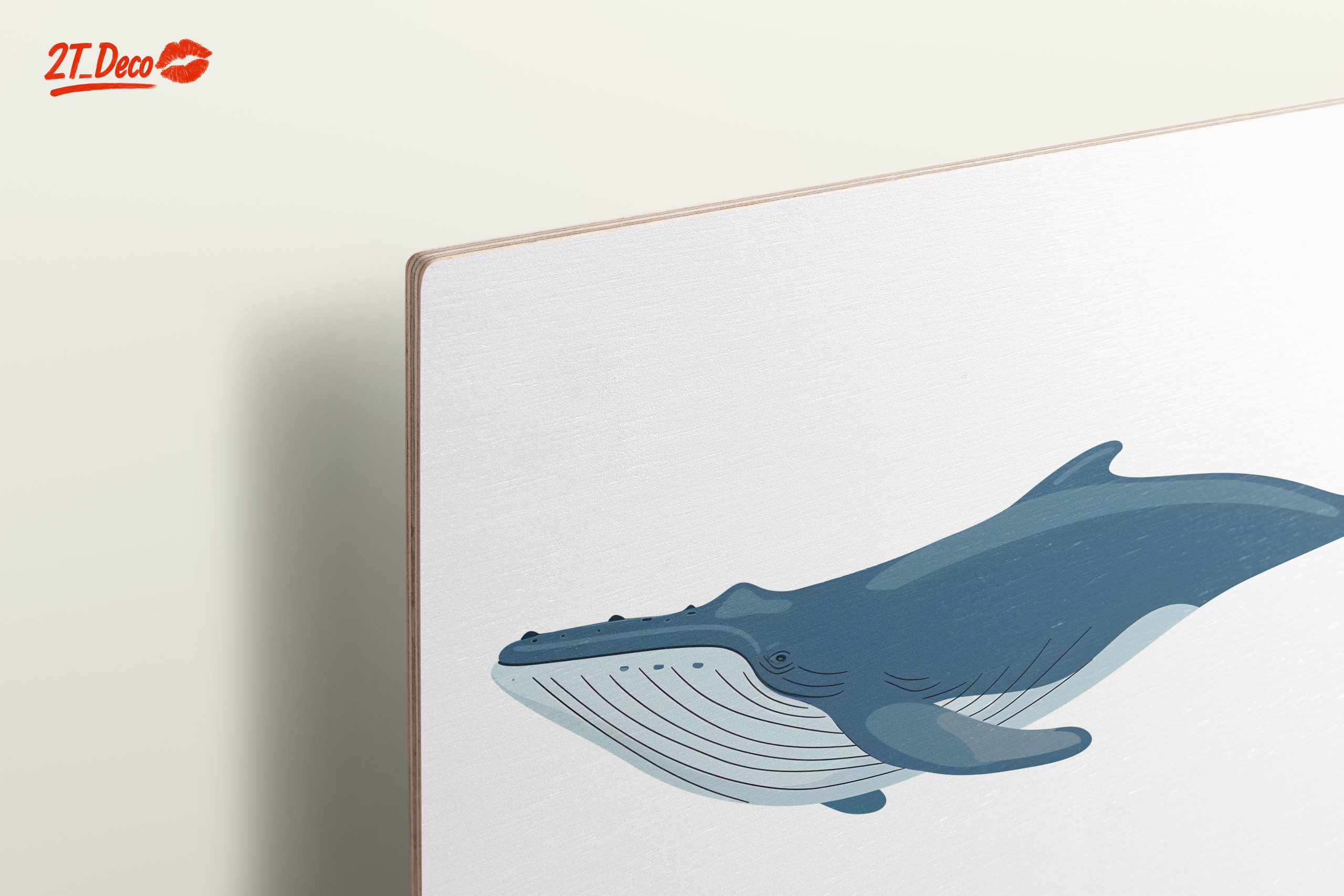 Abstract Whale Art in Ocean Blue - Image 15