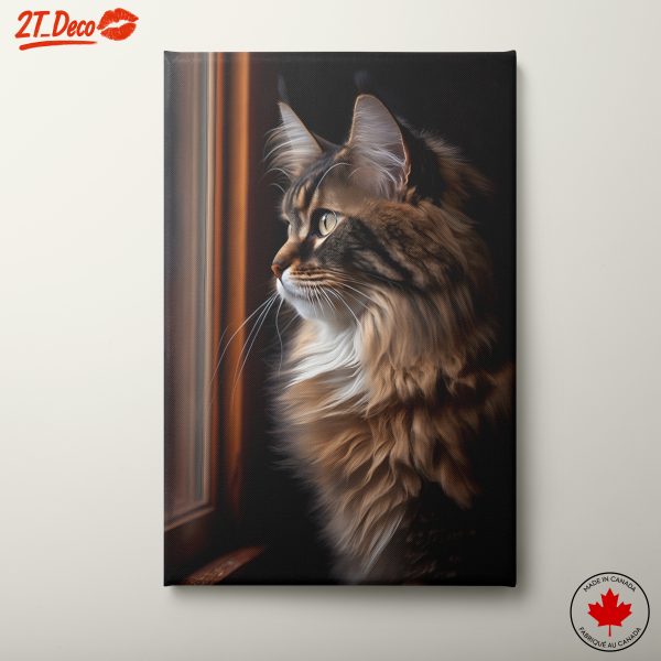 Majestic Cat Portrait by Window