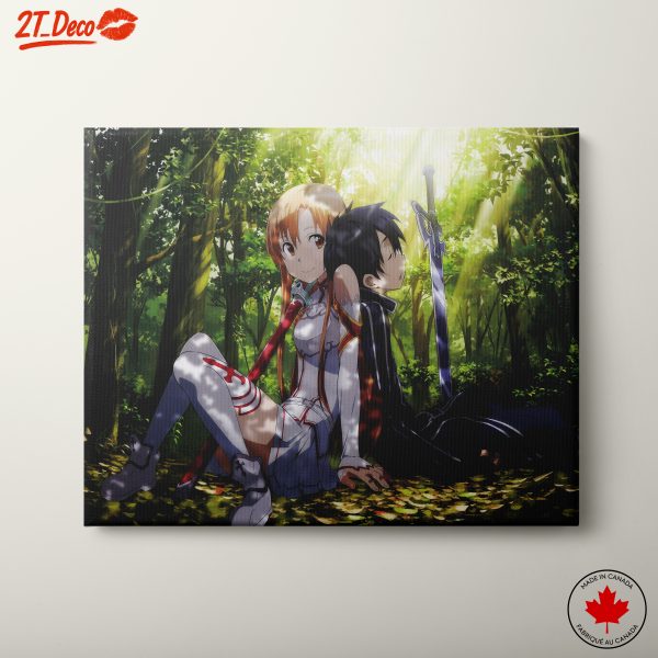 Sword Art Online Characters in a Lush Forest