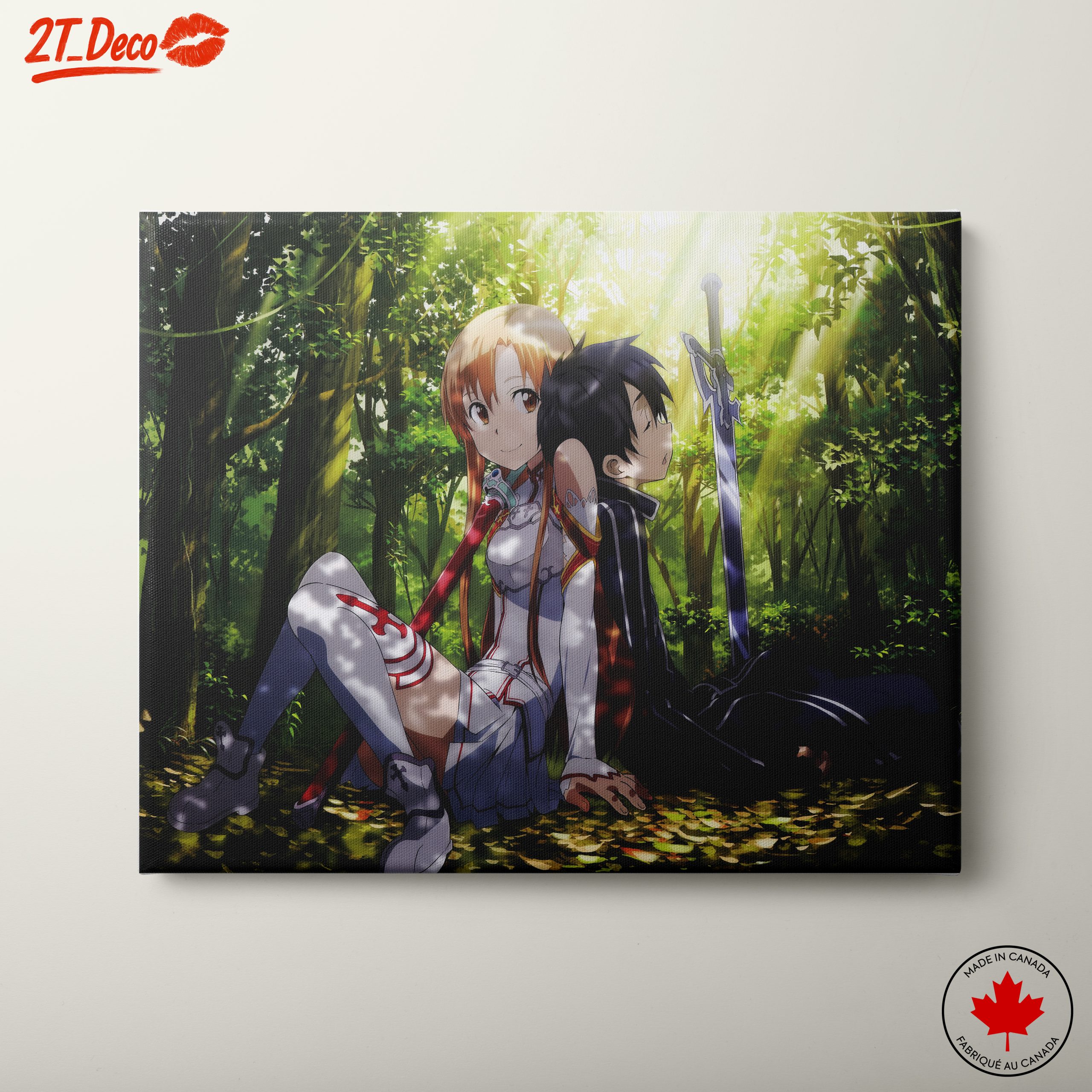 Sword Art Online Characters in a Lush Forest