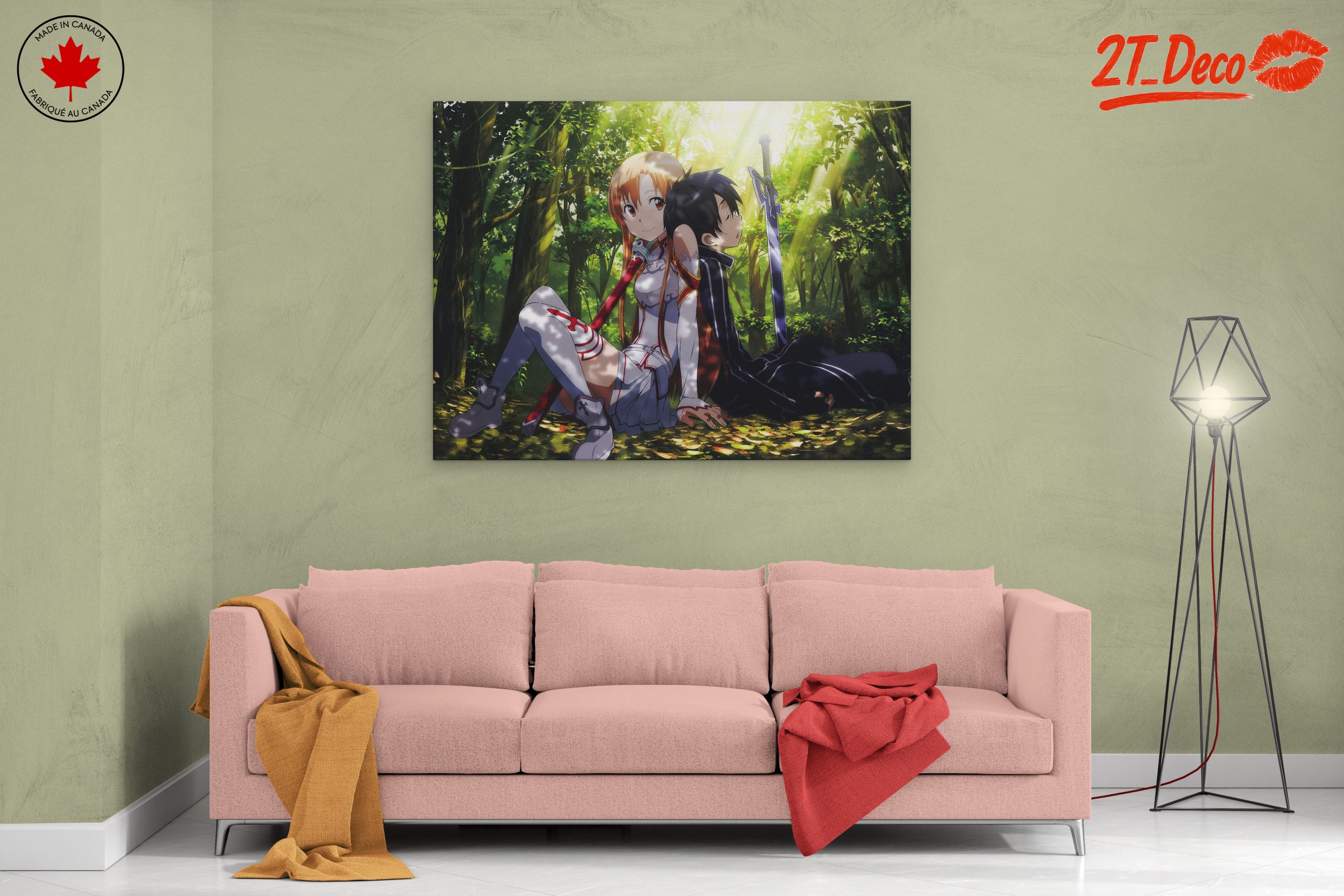 Sword Art Online Characters in a Lush Forest - Image 2