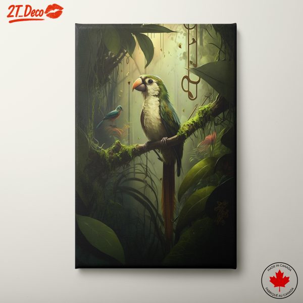 Vibrant Jungle Birds Wall Art