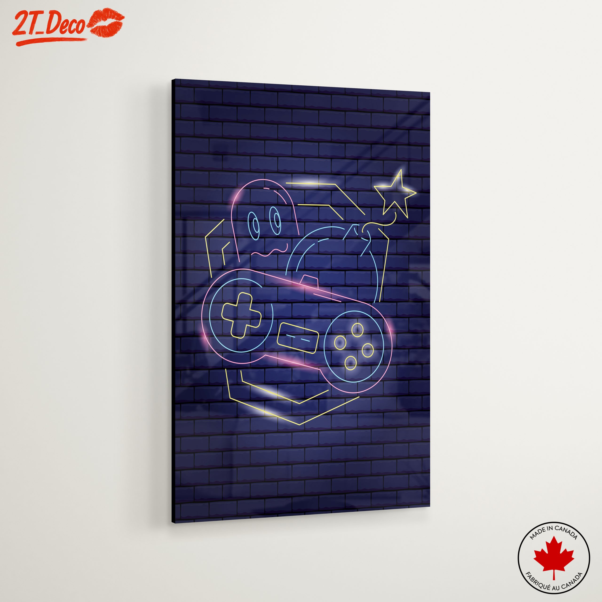 Neon Game Controller Art - Image 6