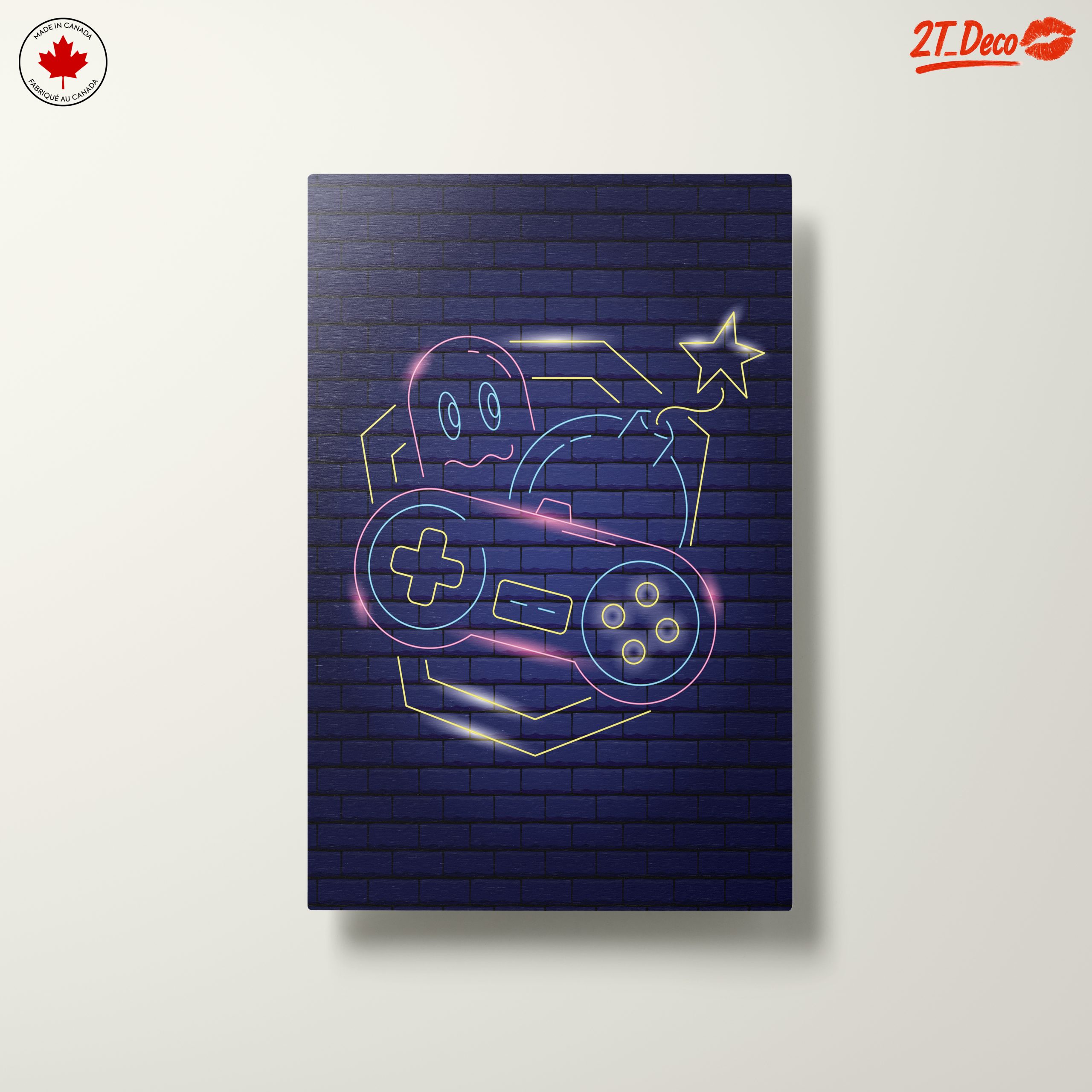 Neon Game Controller Art - Image 10