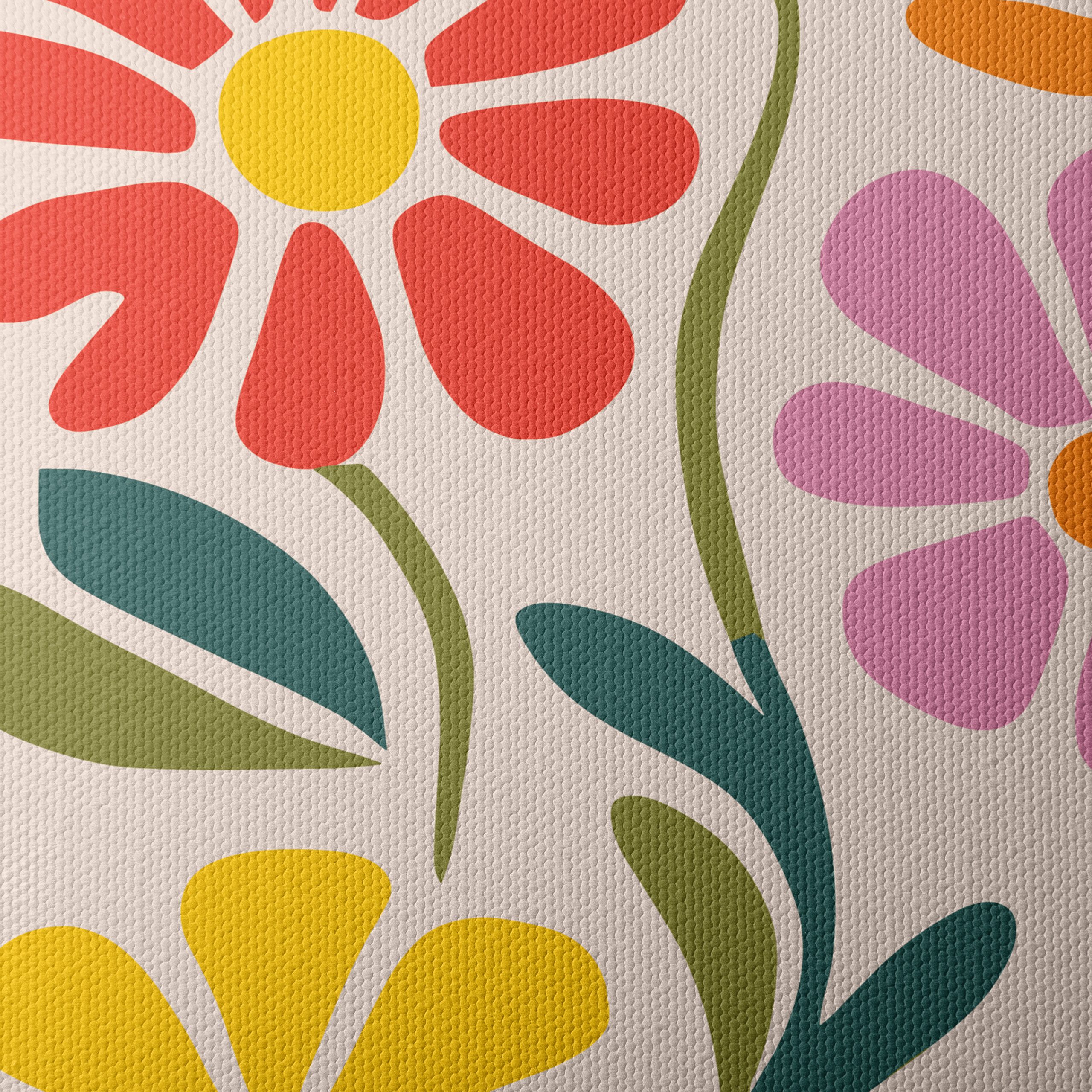Vibrant Botanical Abstract Floral Artwork - Image 4