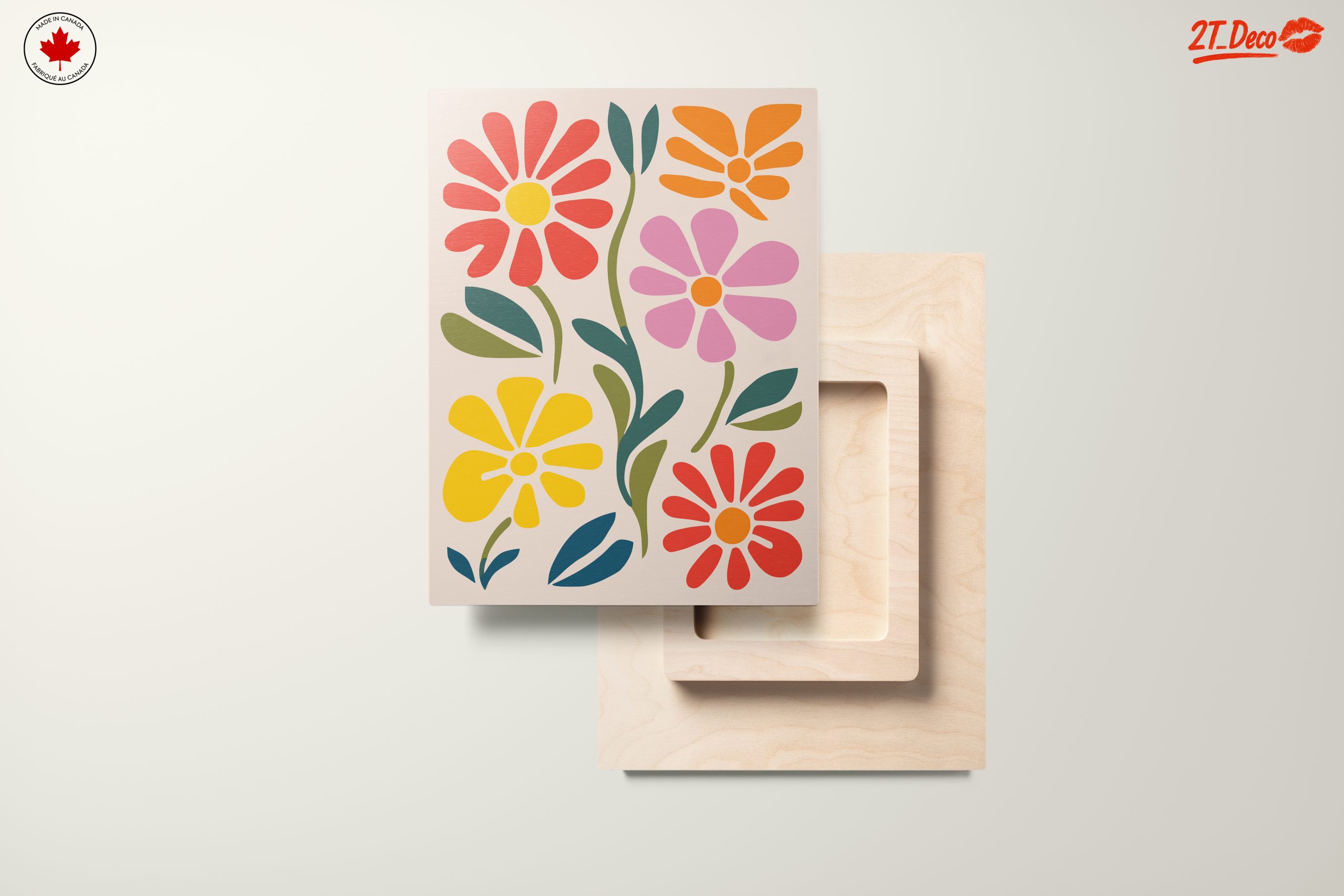 Vibrant Botanical Abstract Floral Artwork - Image 11