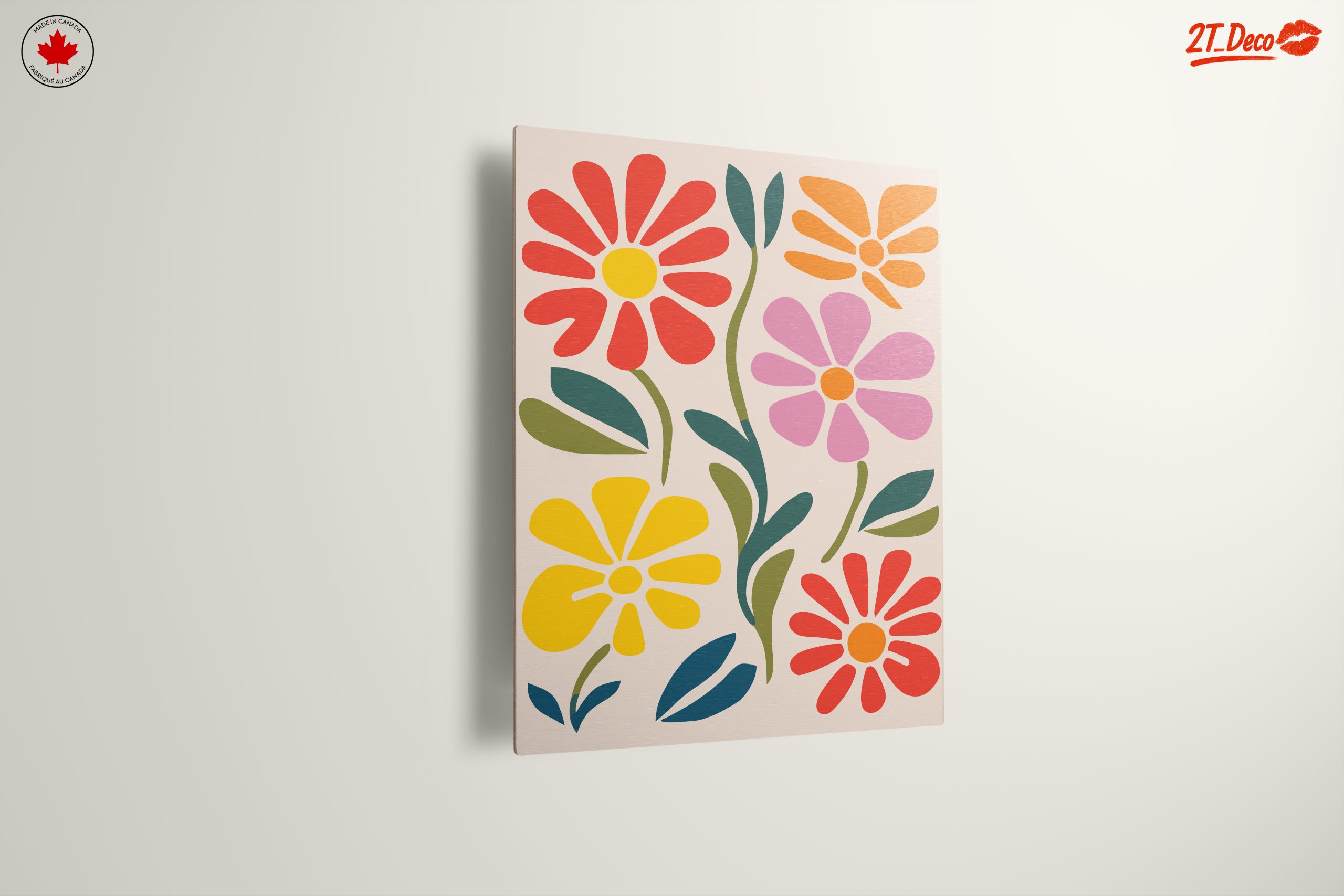 Vibrant Botanical Abstract Floral Artwork - Image 13