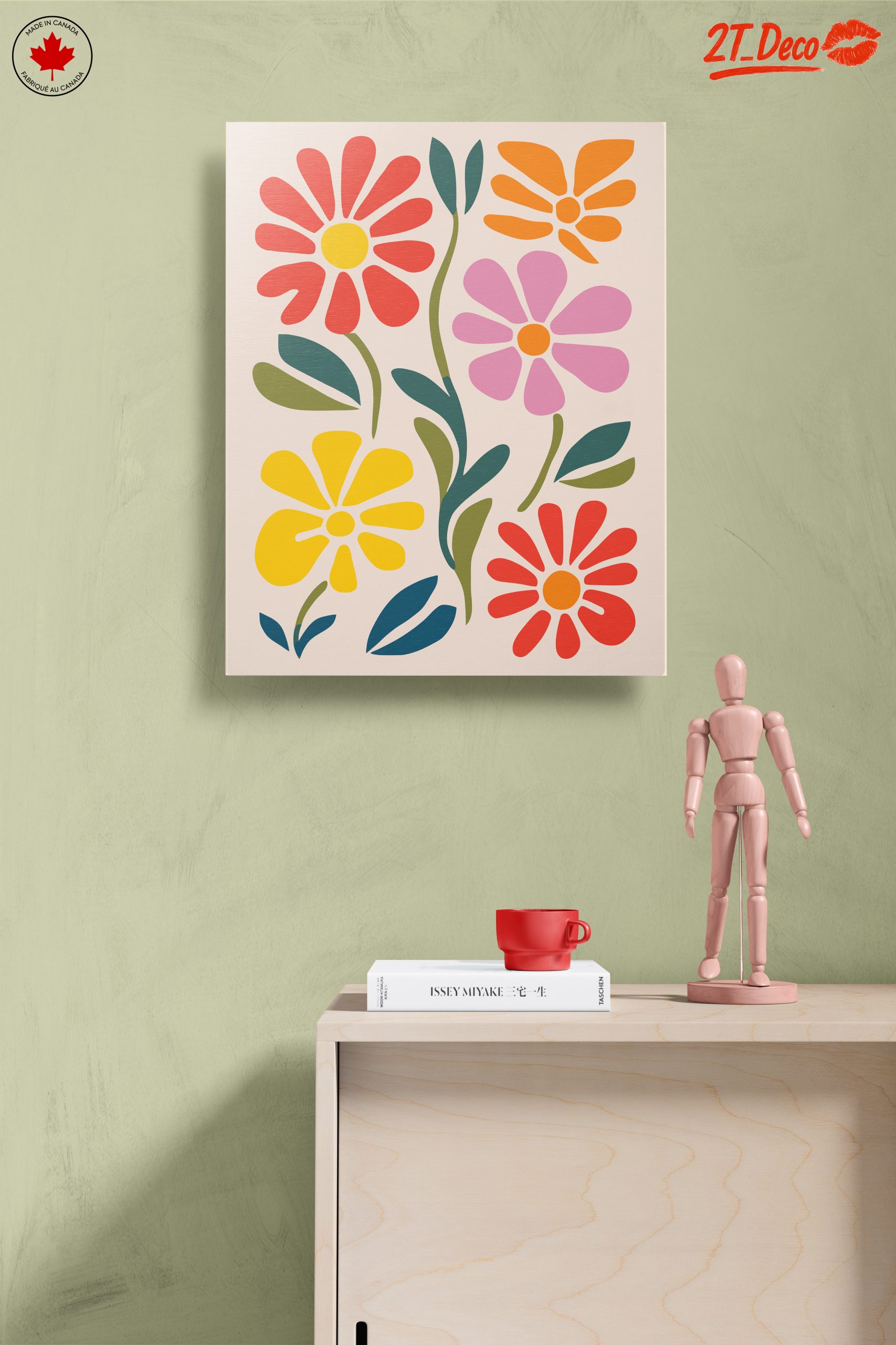 Vibrant Botanical Abstract Floral Artwork - Image 14
