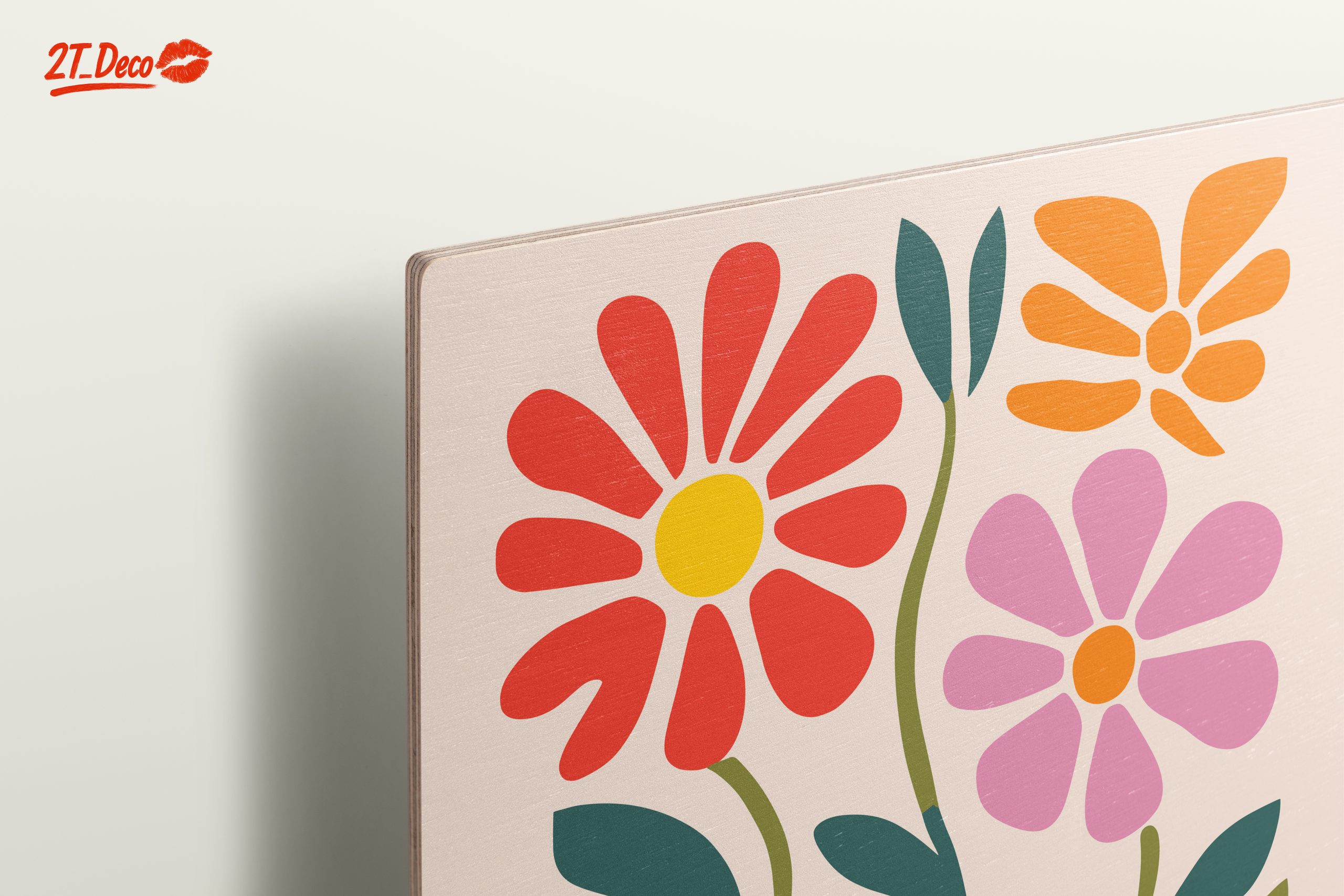 Vibrant Botanical Abstract Floral Artwork - Image 15
