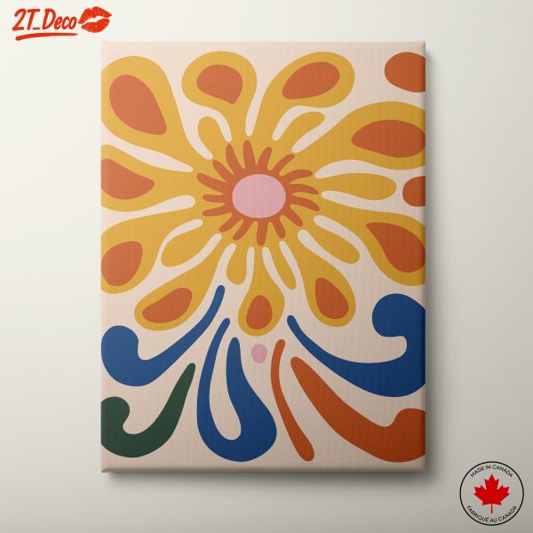 Stylized Floral Abstract Artwork