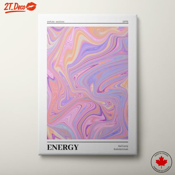 Retro Swirl Art with Vibrant Colors