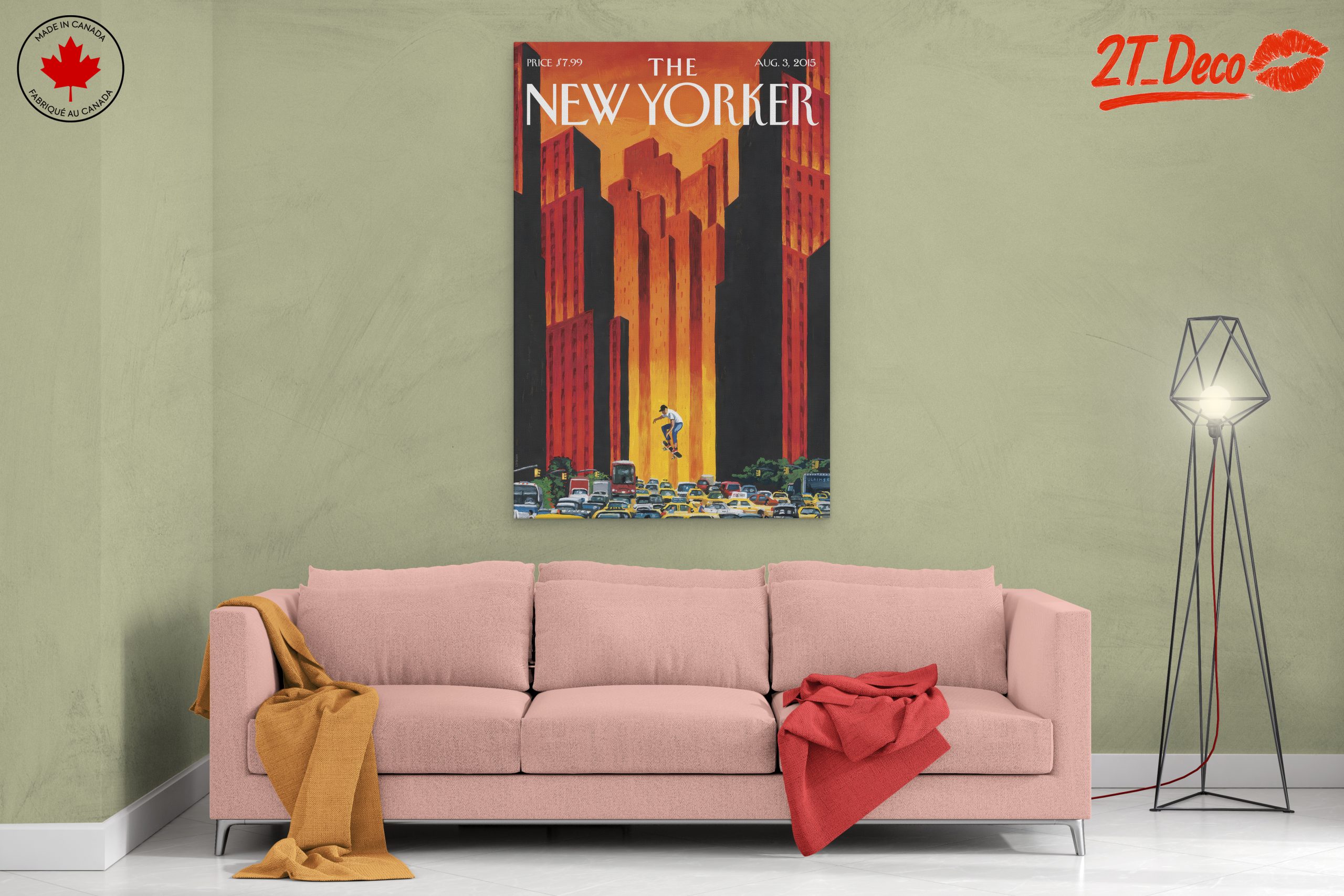 New Yorker Magazine Cover Art Featuring Skater - Image 2