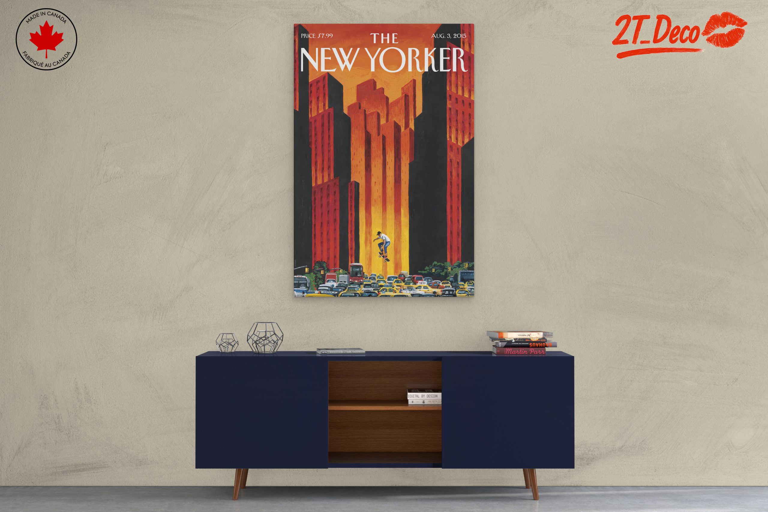 New Yorker Magazine Cover Art Featuring Skater - Image 3