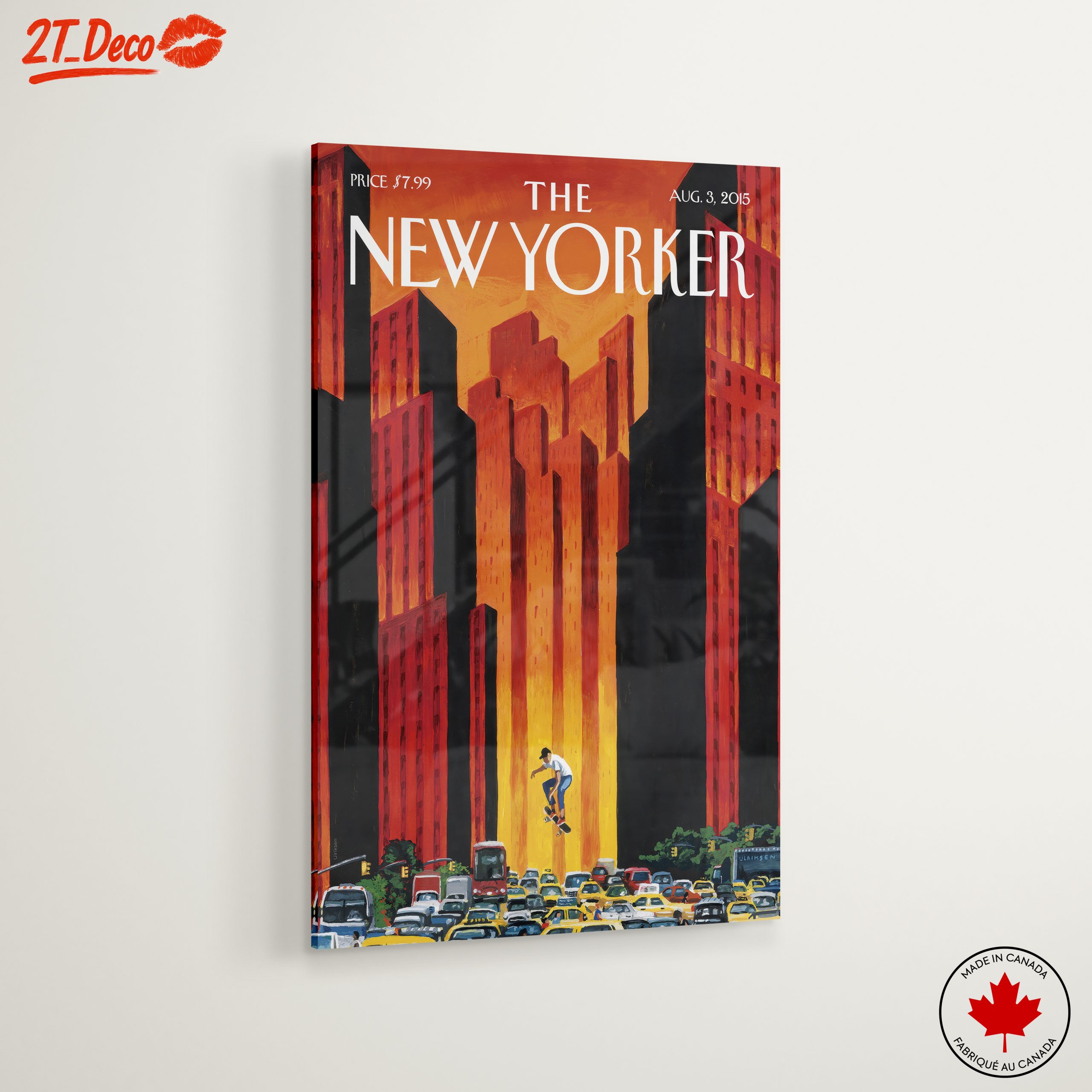 New Yorker Magazine Cover Art Featuring Skater - Image 6