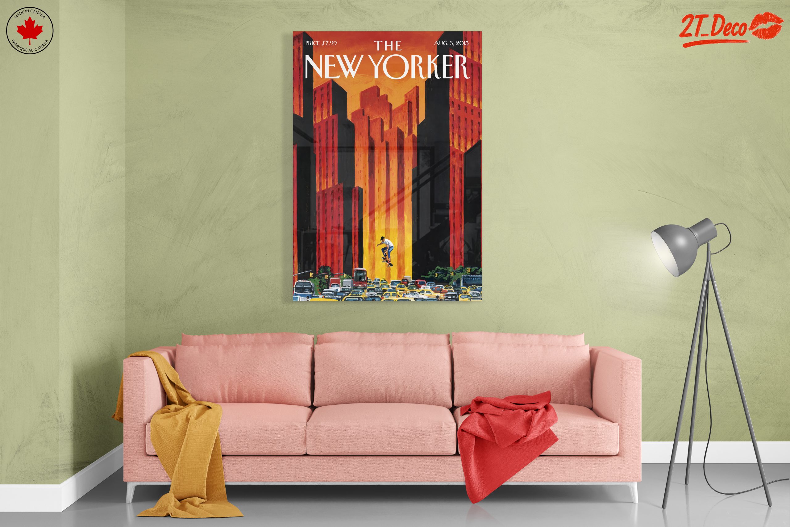 New Yorker Magazine Cover Art Featuring Skater - Image 7