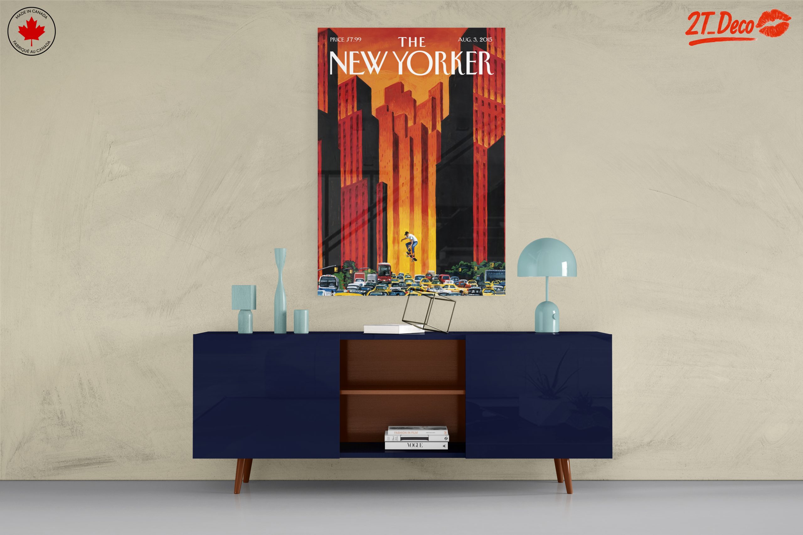 New Yorker Magazine Cover Art Featuring Skater - Image 8