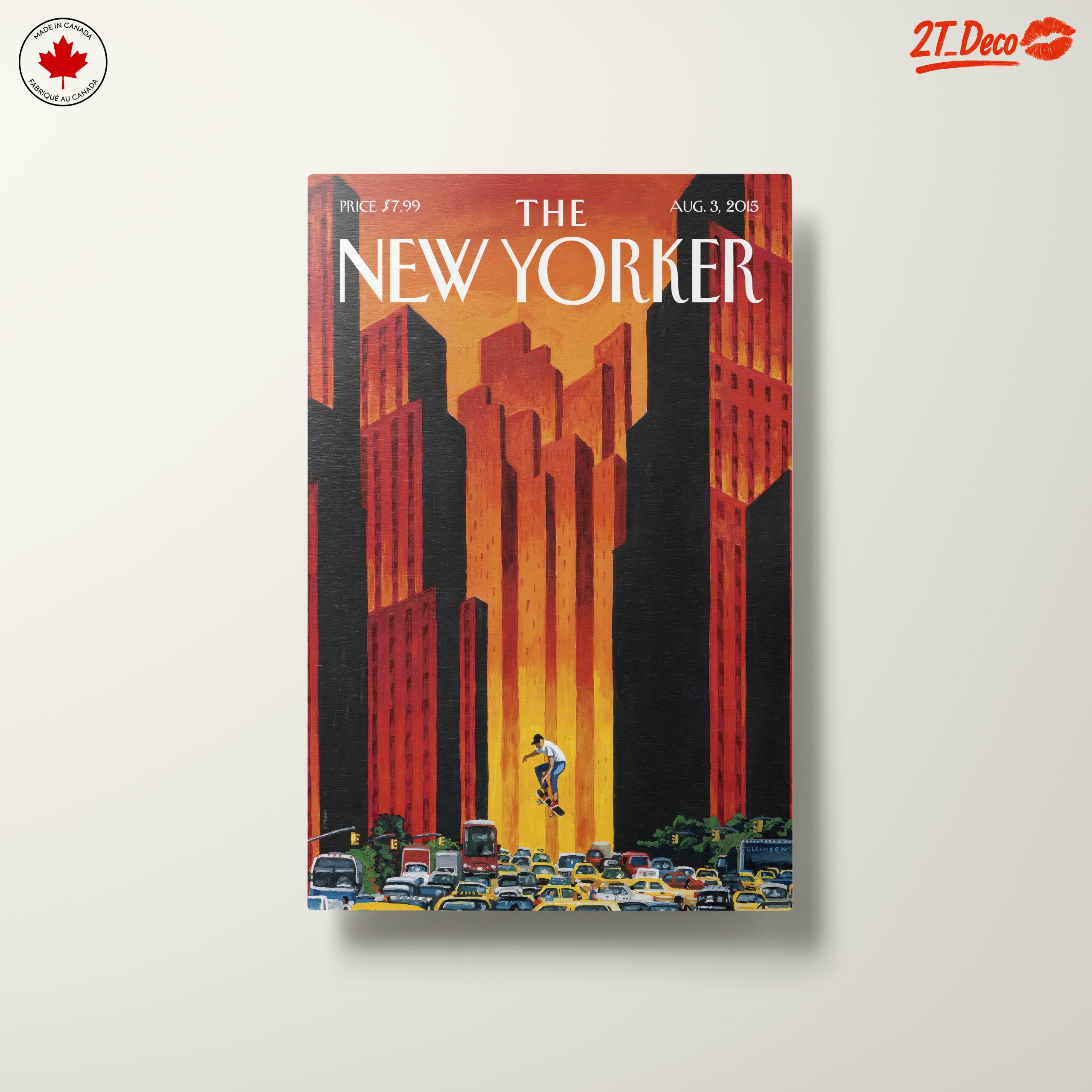 New Yorker Magazine Cover Art Featuring Skater - Image 10