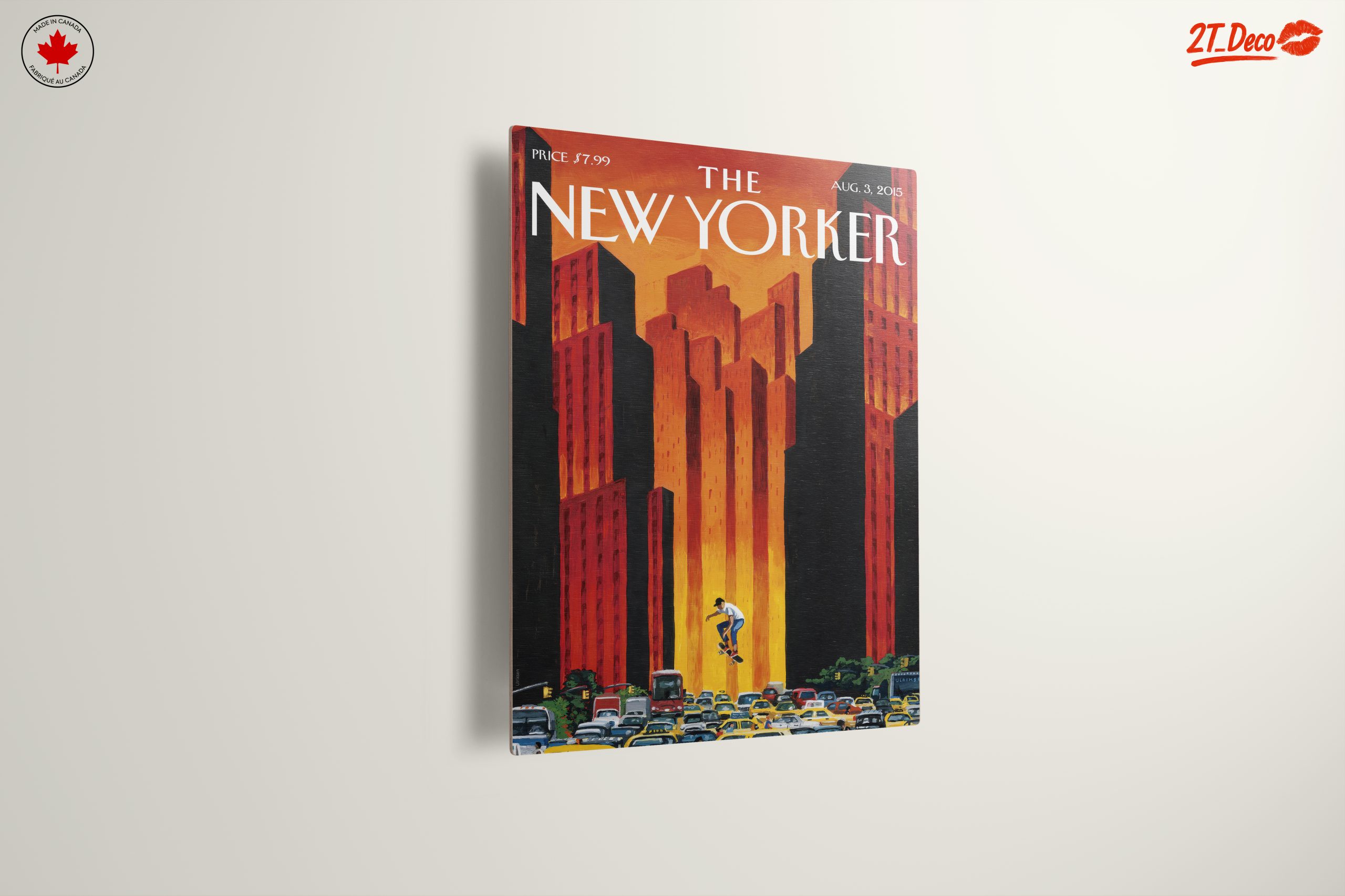 New Yorker Magazine Cover Art Featuring Skater - Image 13