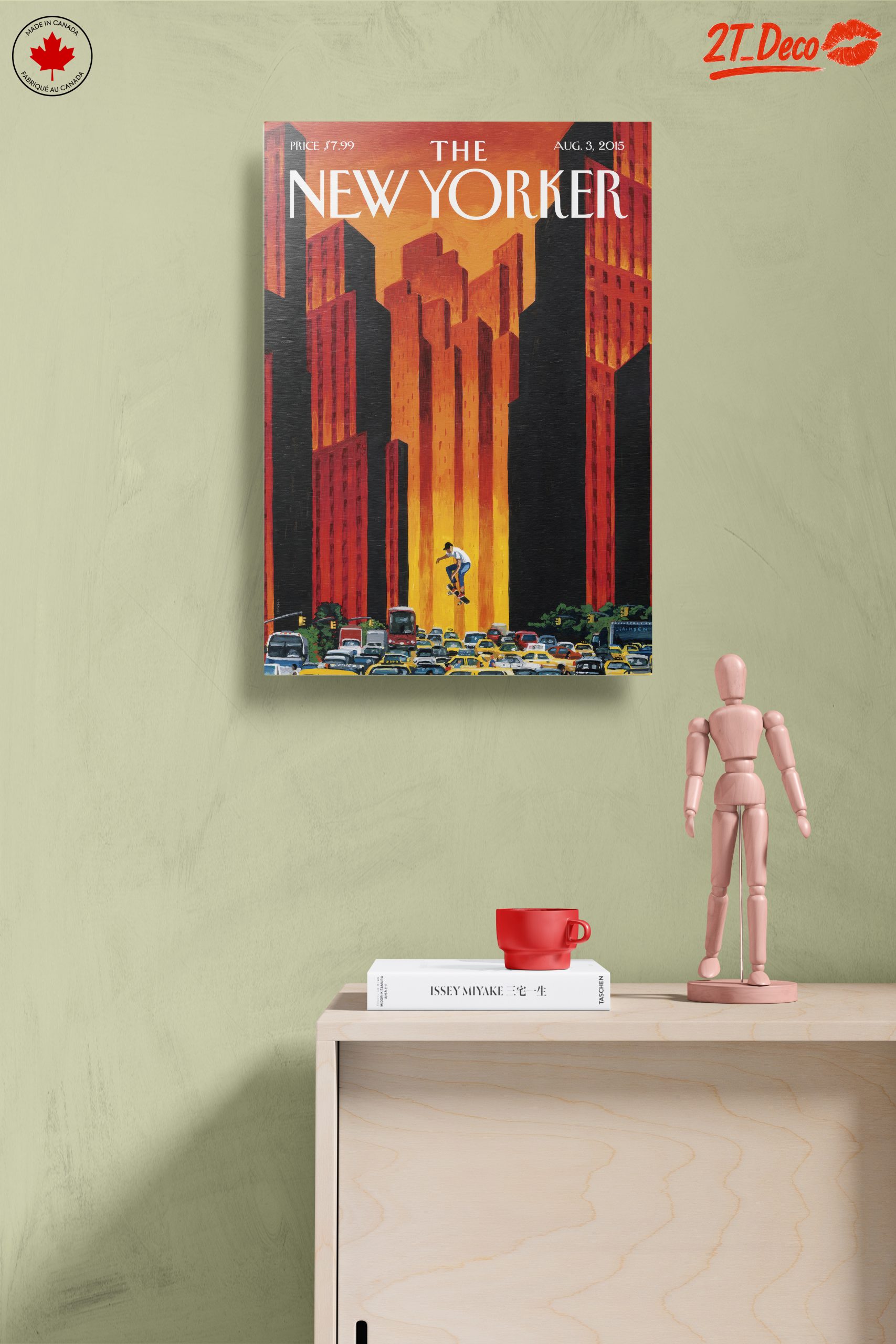 New Yorker Magazine Cover Art Featuring Skater - Image 14