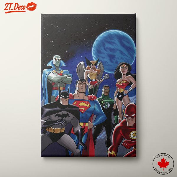 Justice League Heroes in Space