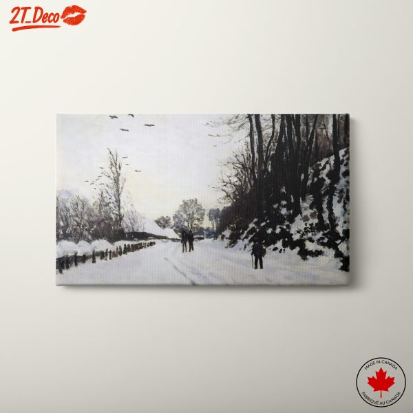 Serene Snowy Landscape with Figures