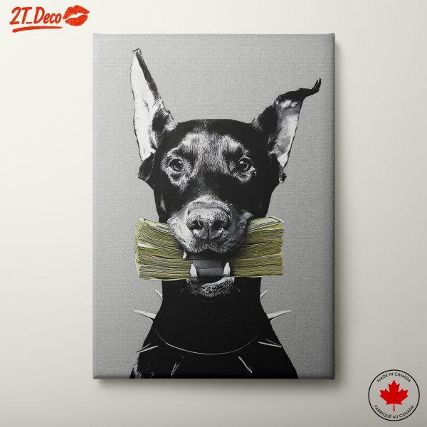 Stylized Dog with Money