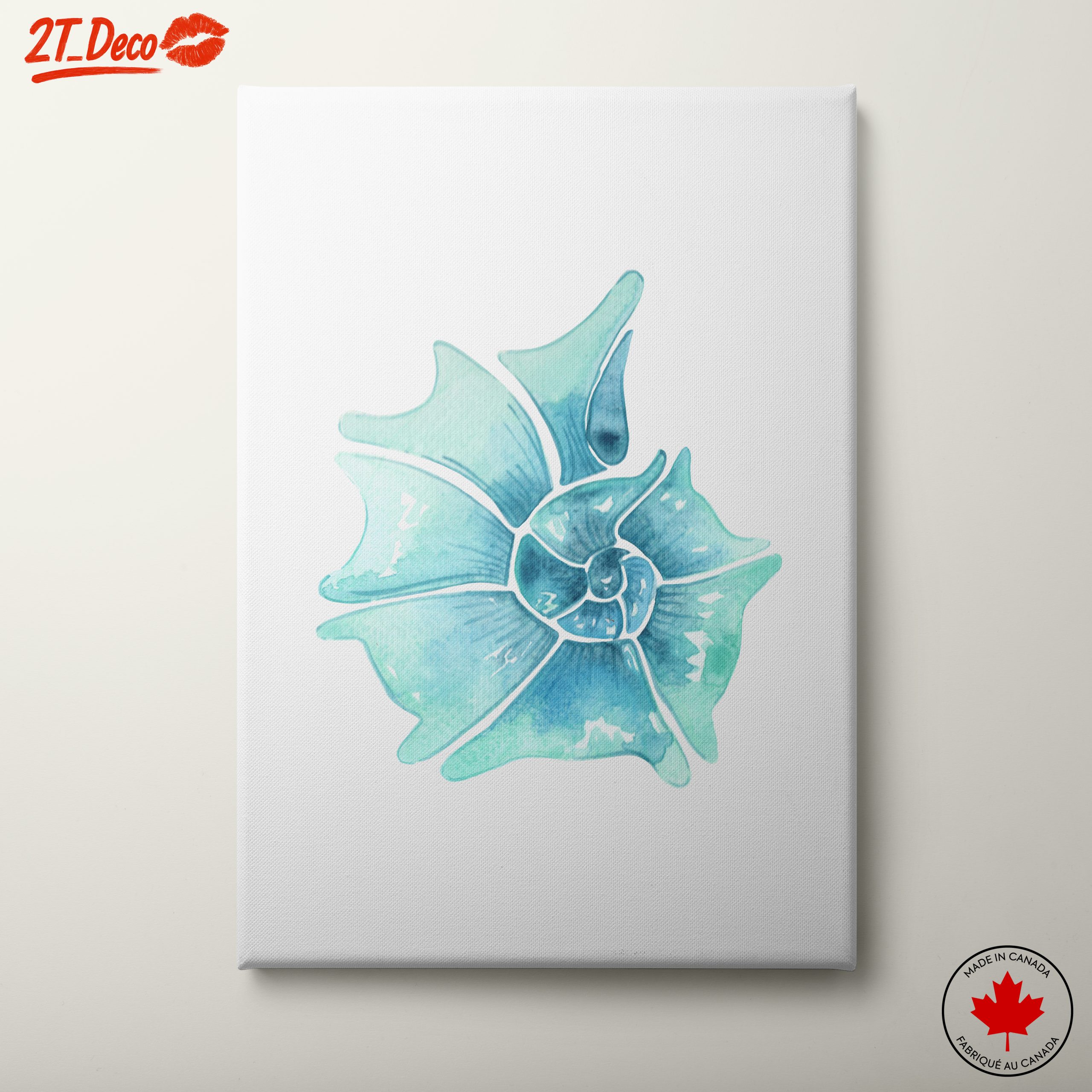 Elegant Marine Life Watercolor Art 2