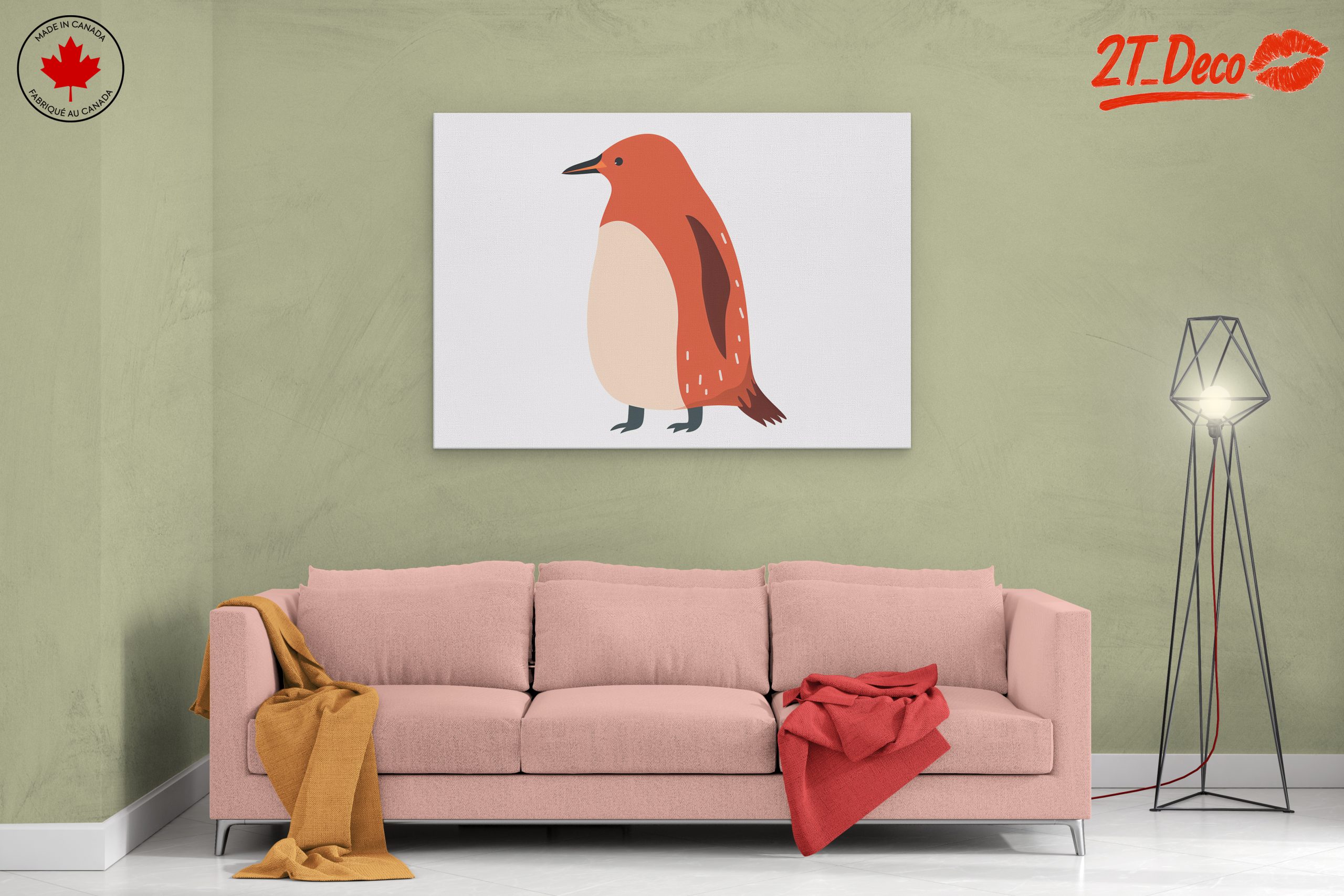 Stylized Penguin Illustration Art - Image 2