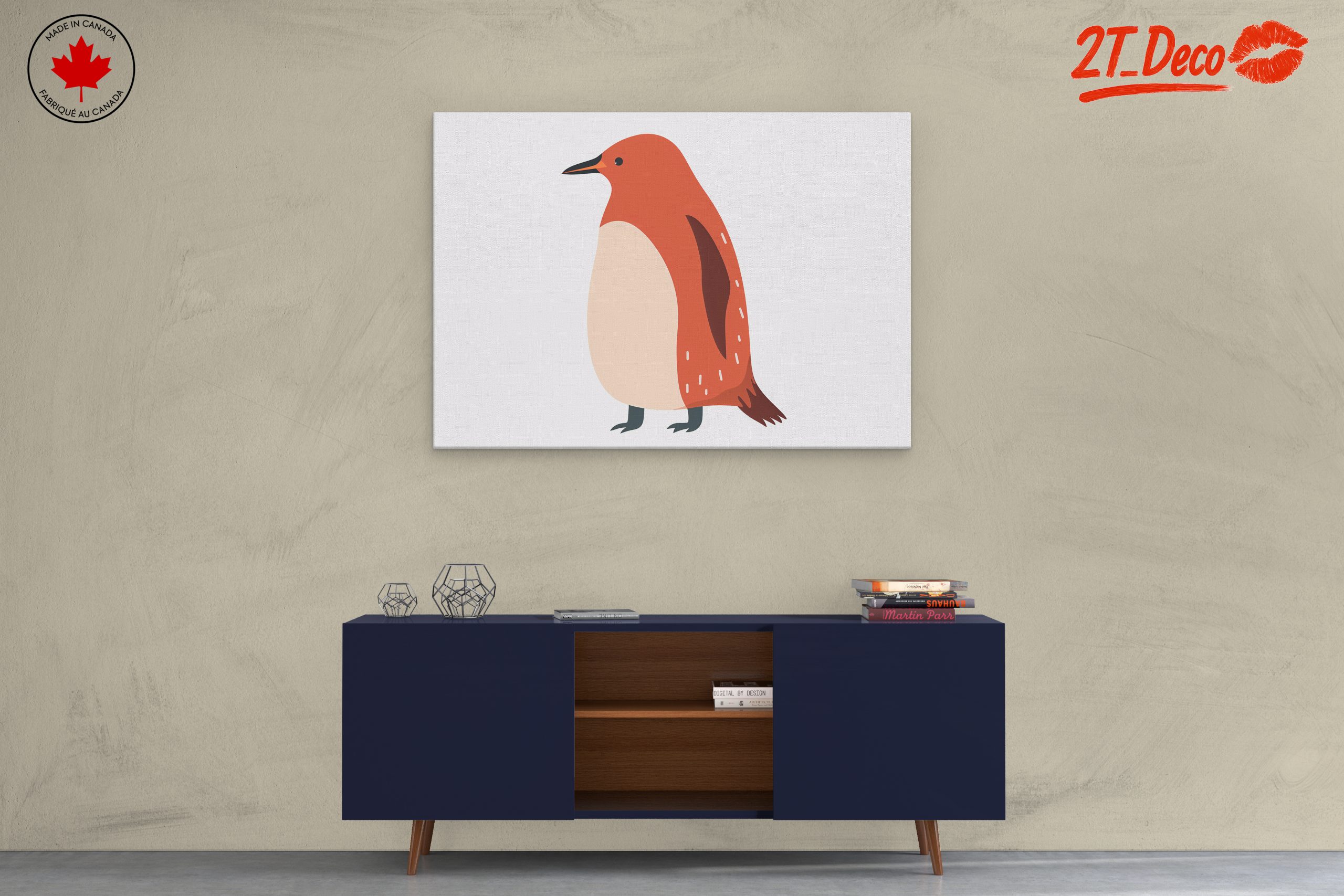 Stylized Penguin Illustration Art - Image 3