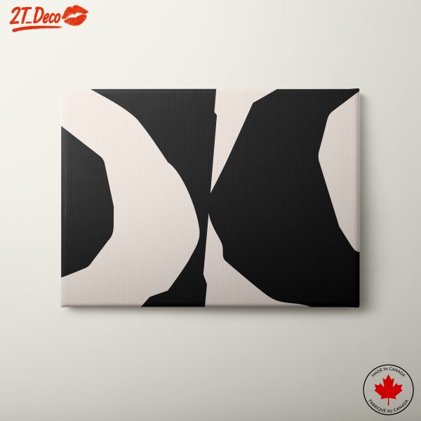 Modern Abstract Black And Beige Art